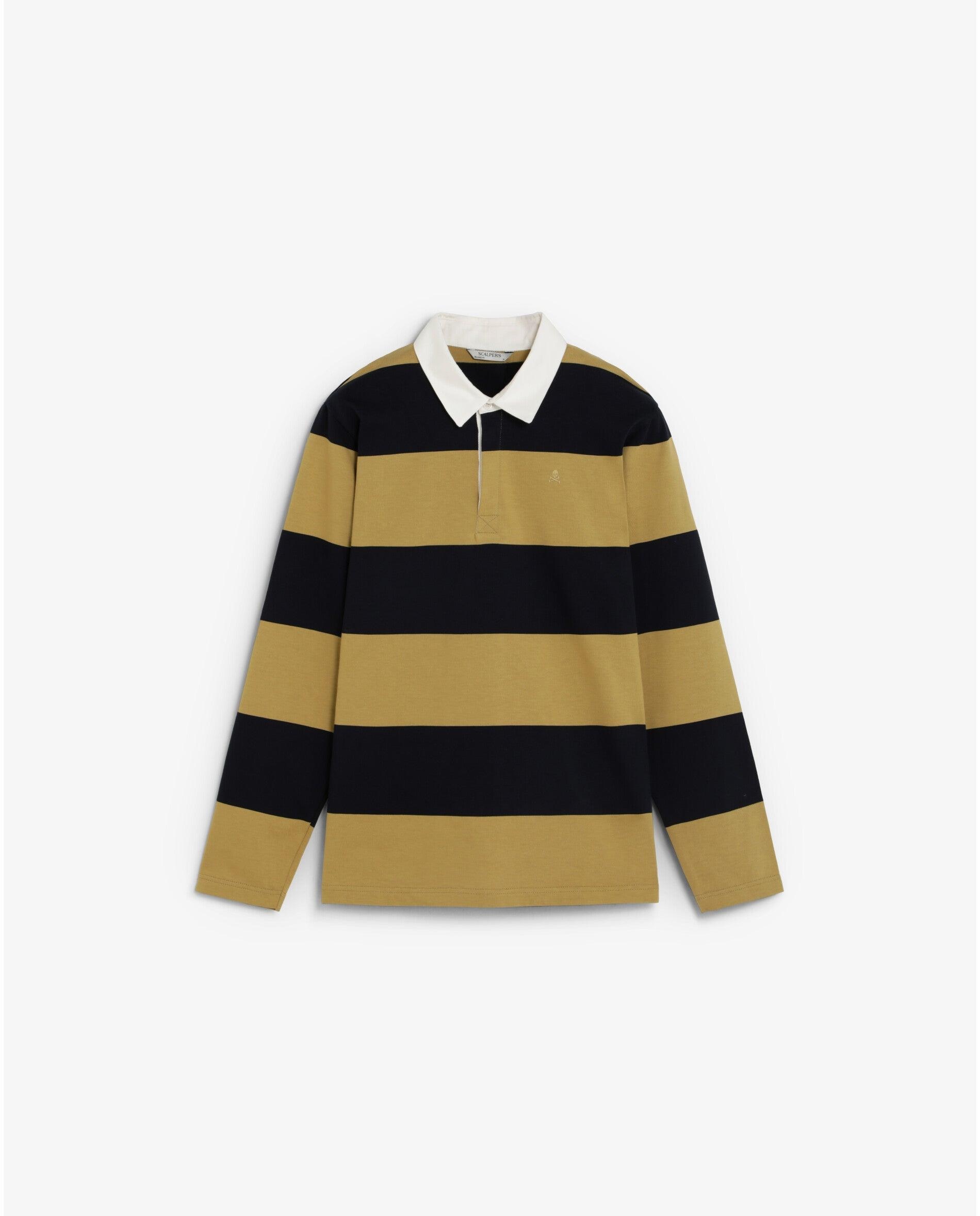 Imagem 0 de Polo de Manga Comprida Às Riscas Horizontais