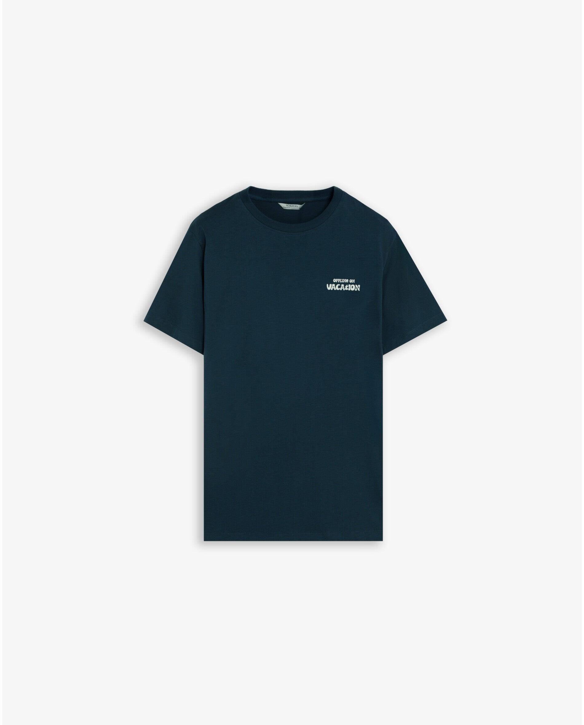 Imagem 0 de T-shirt de Manga Curta Relaxed Fit com Estampado Posterior