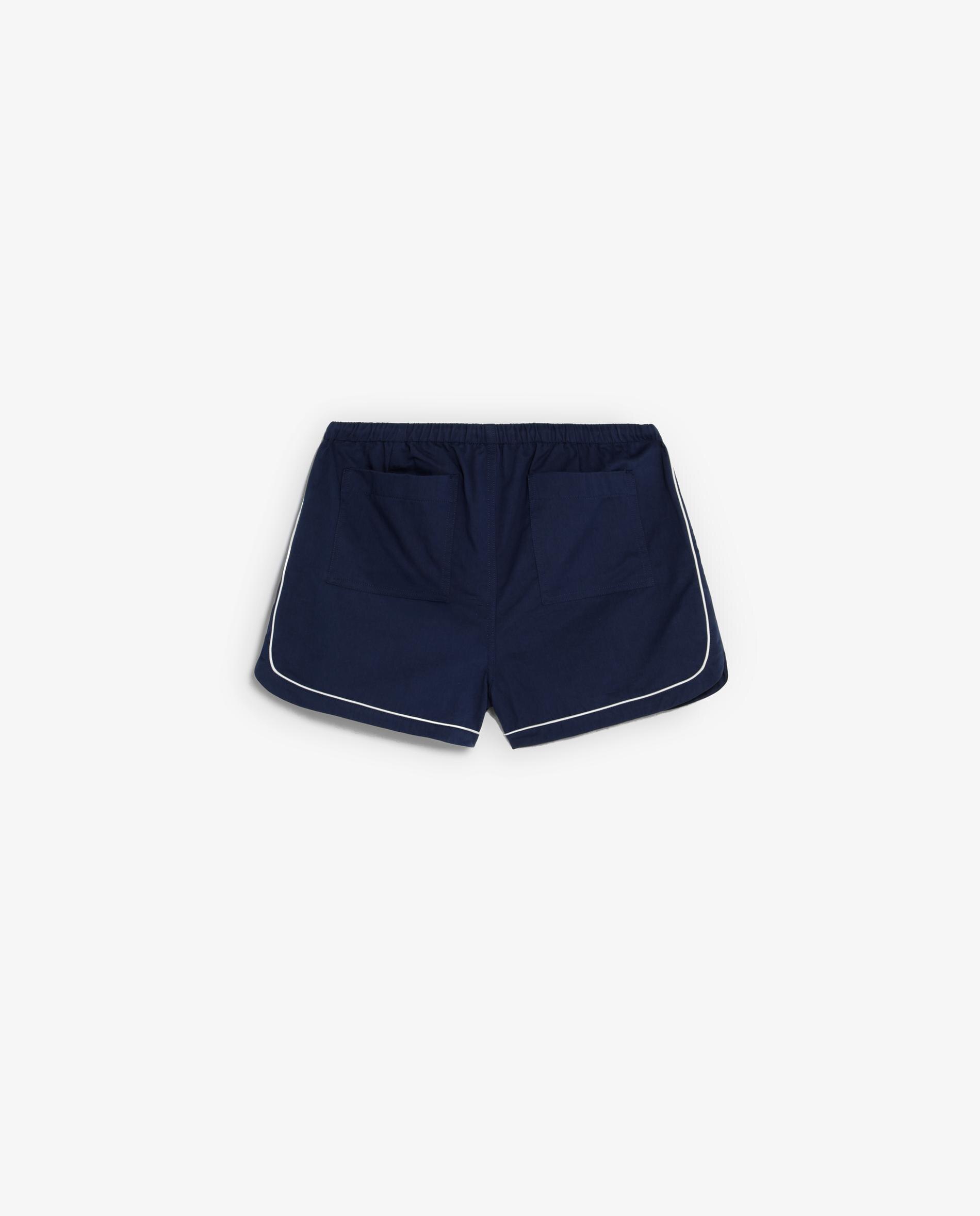 Bermuda Estilo Retro de Secagem Rápida Navy-7