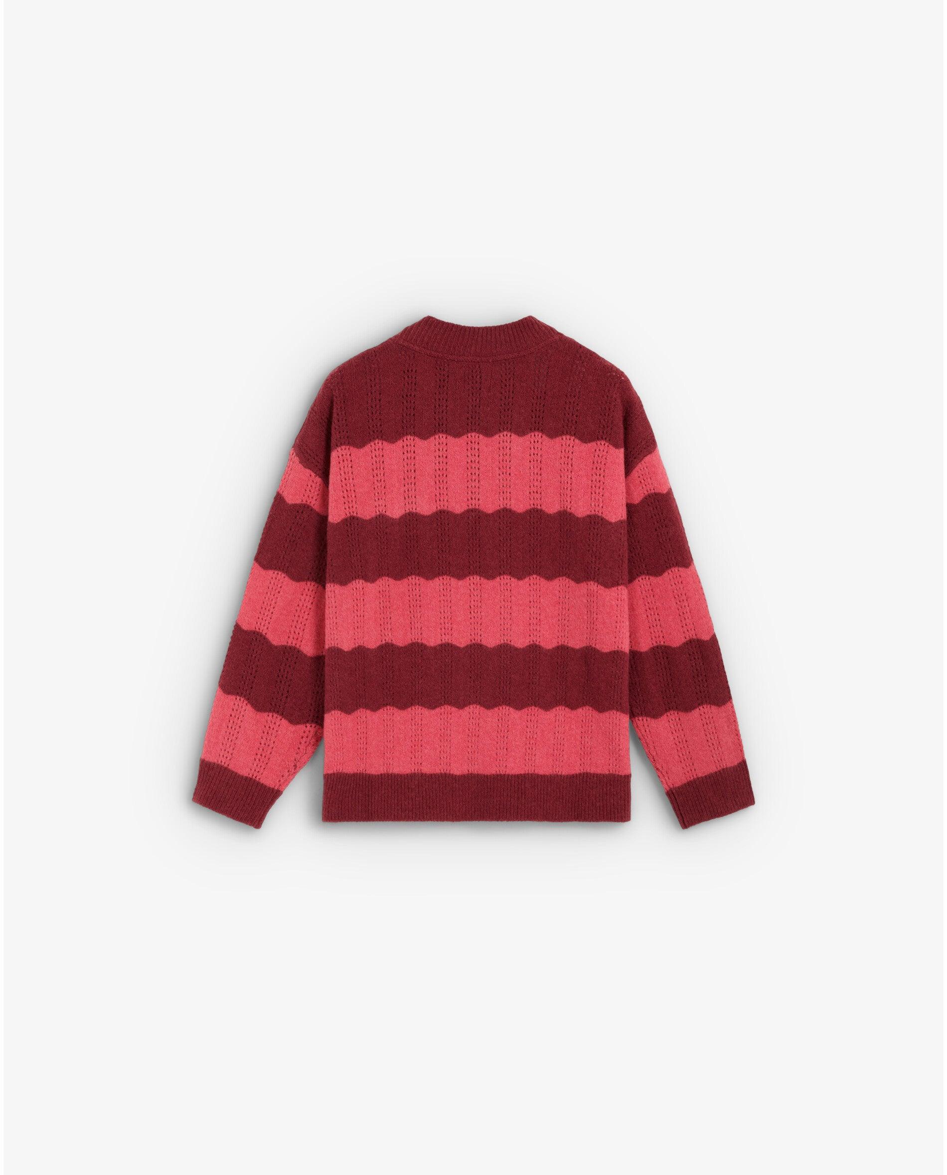 Camisola Infantil Boxy Fit de Malha Perfurada Scalpers Cereja-2