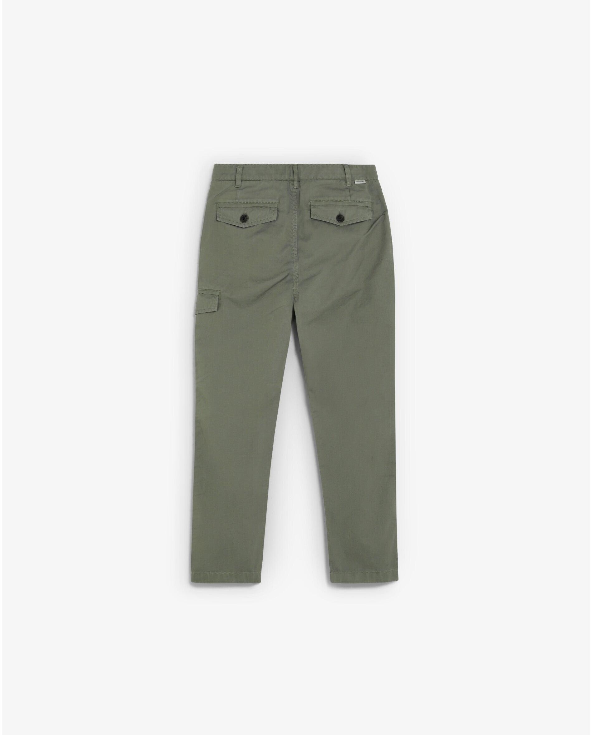 Calças Cargo Relaxed Fit Infantil com Presilhas na Cintura Scalpers Verde-militar-6