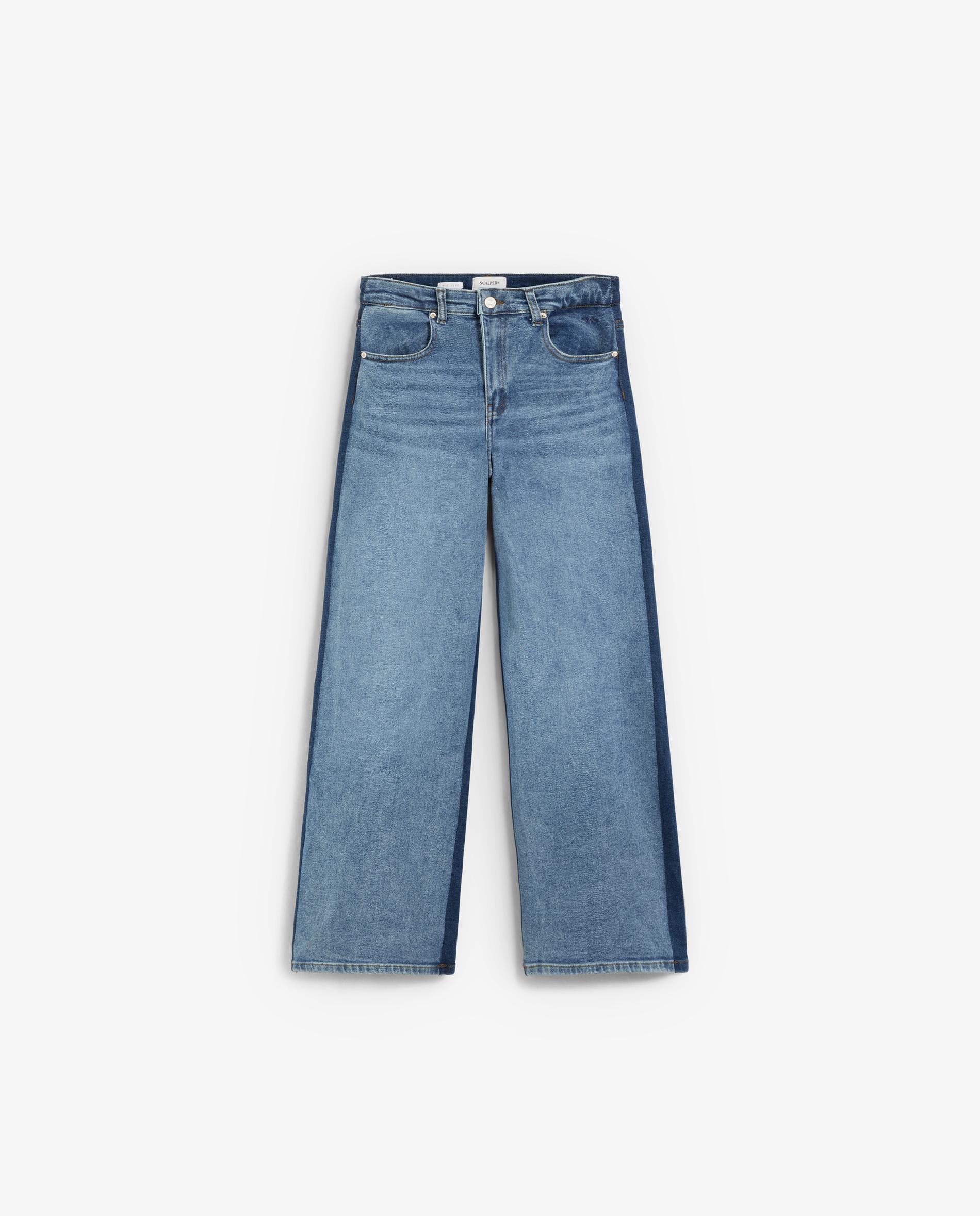 Imagem 0 de Jeans Bicolor Ligeiramente Elásticos