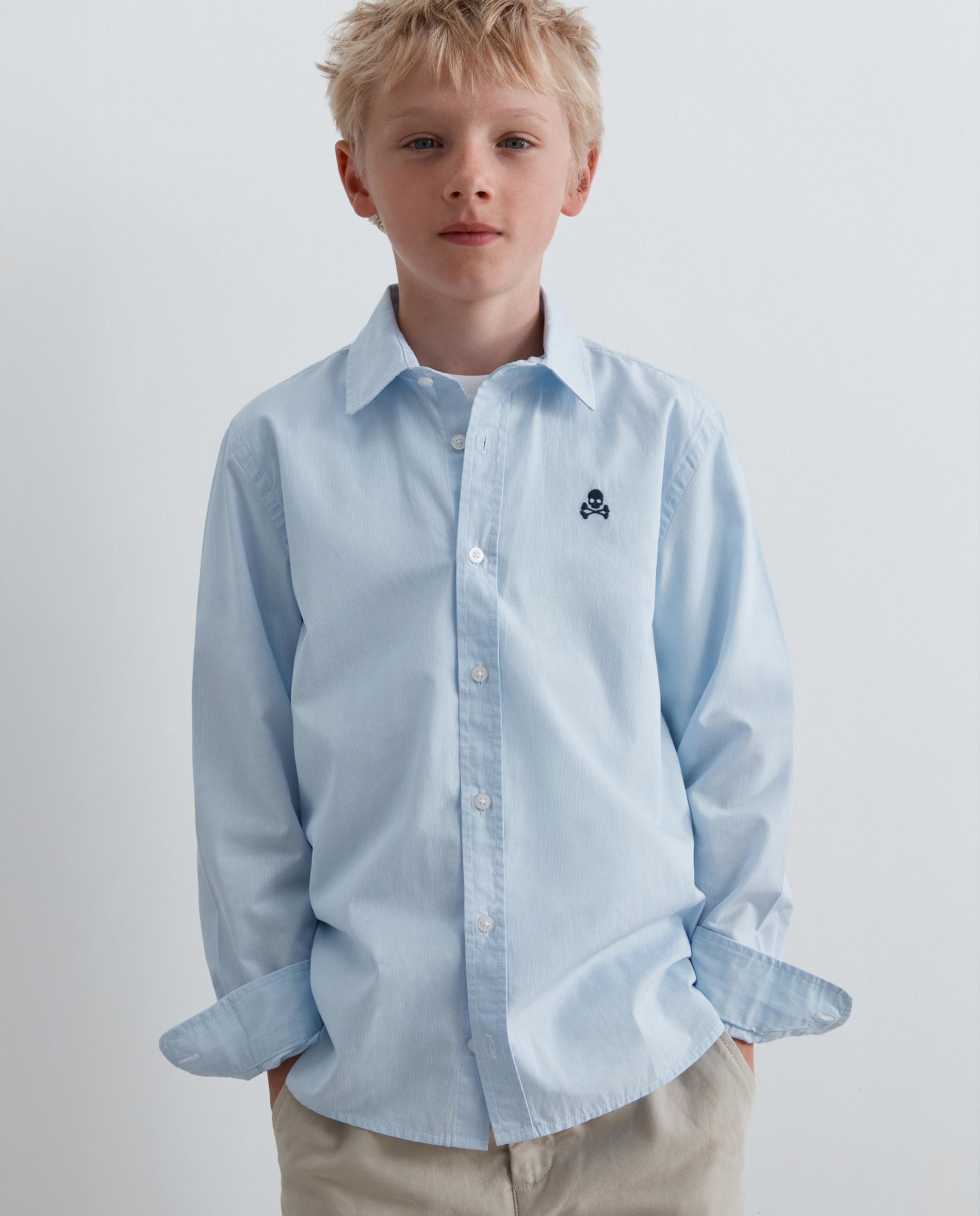 Imagem 0 de Camisa Regular Fit Infantil com Estampado Às Riscas