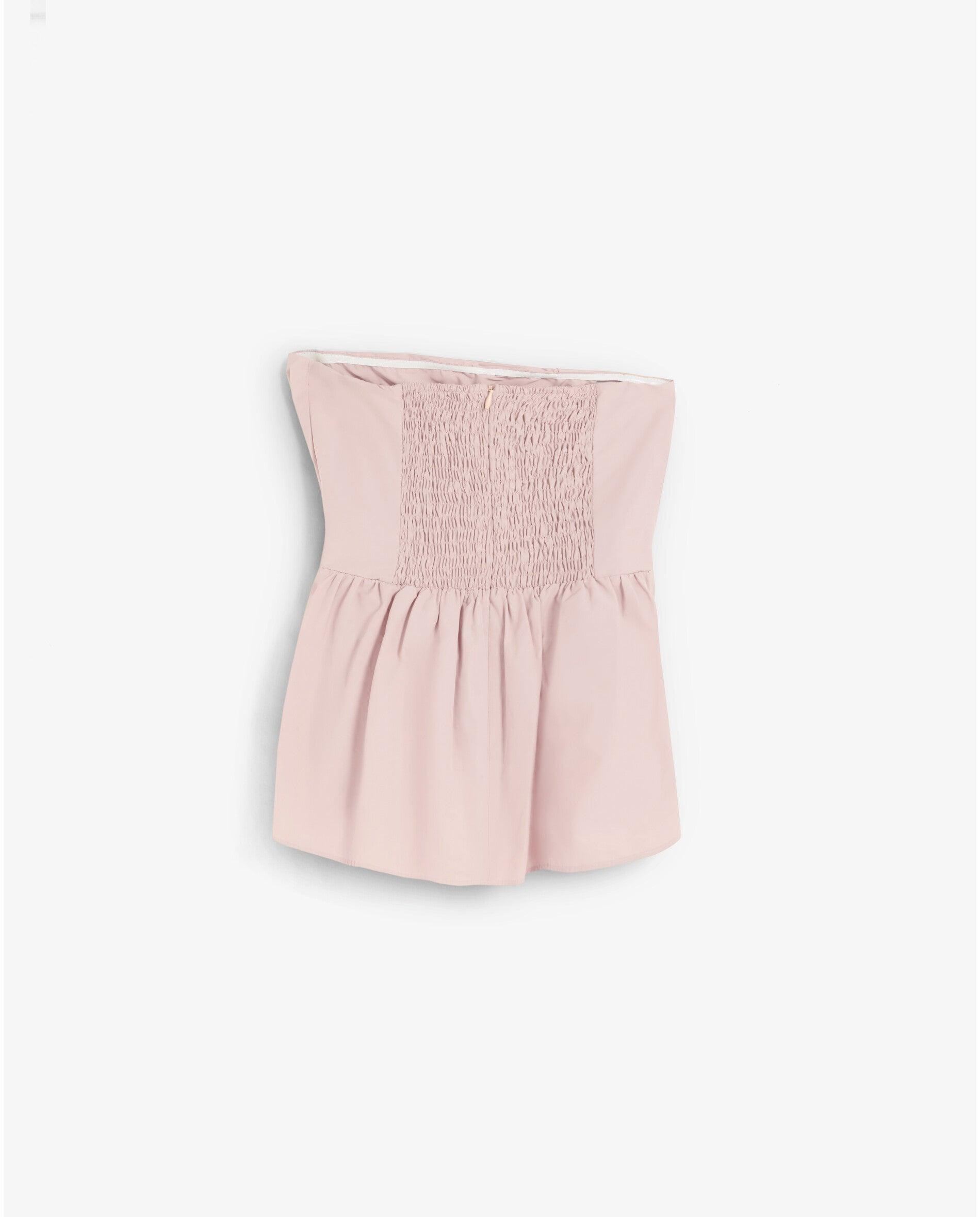 Top Palavra de Honra Drapeado Rosa-claro-5