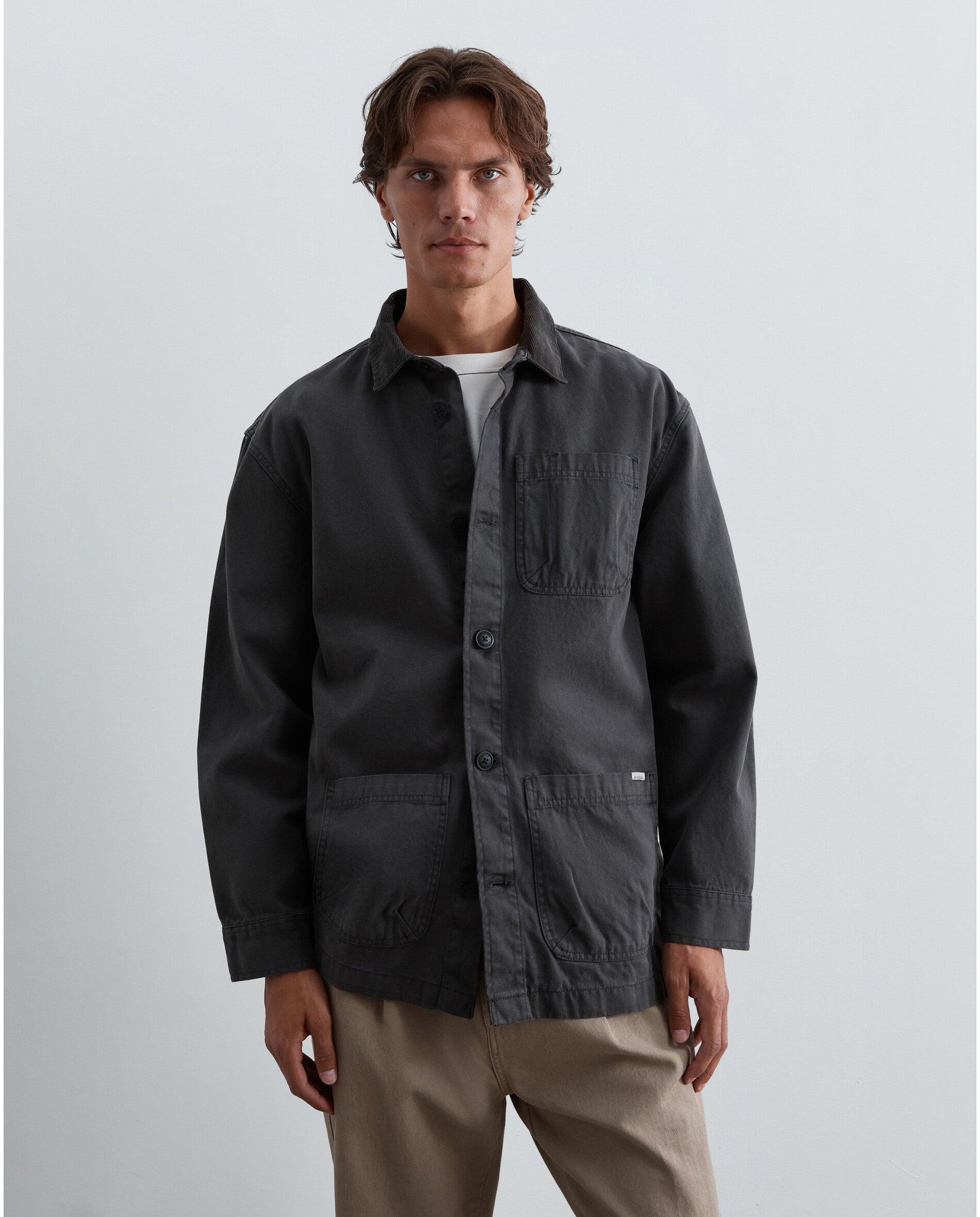 Imagem 0 de Sobrecamisa Efeito Lavado com Bolsos Patch