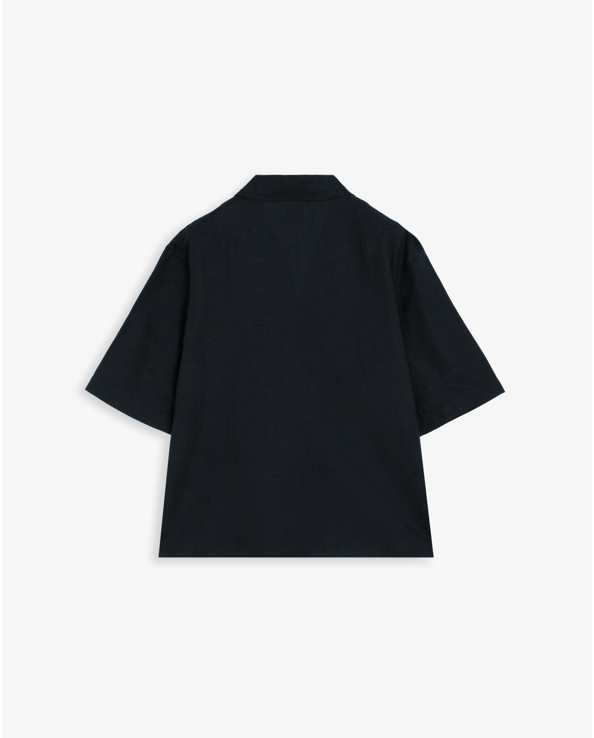 Camisa Tipo Polo de Manga Curta Preto-7