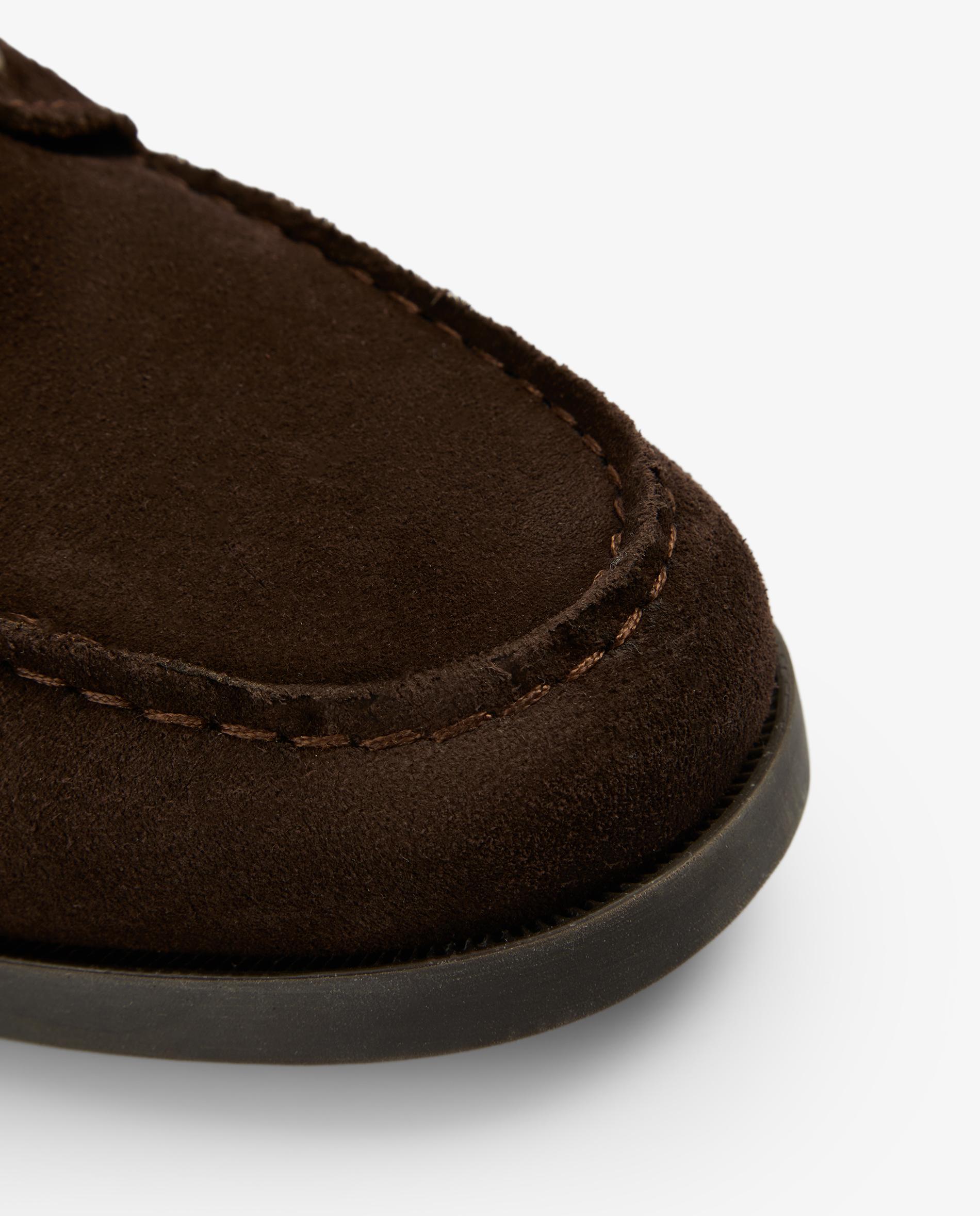 Sapatos Náuticos de Camurça com Sola Castanho-escuro-5