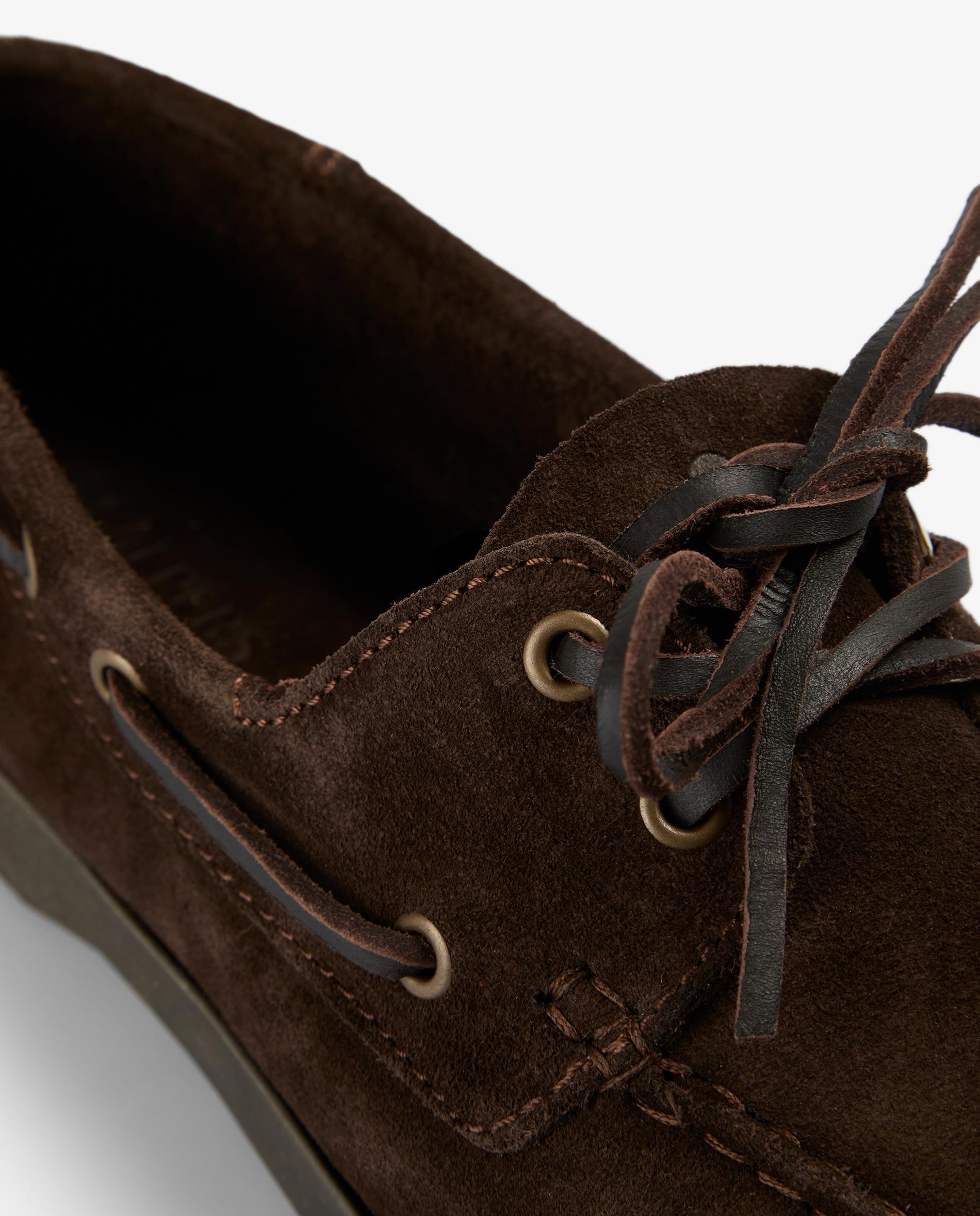 Sapatos Náuticos de Camurça com Sola Castanho-escuro-6
