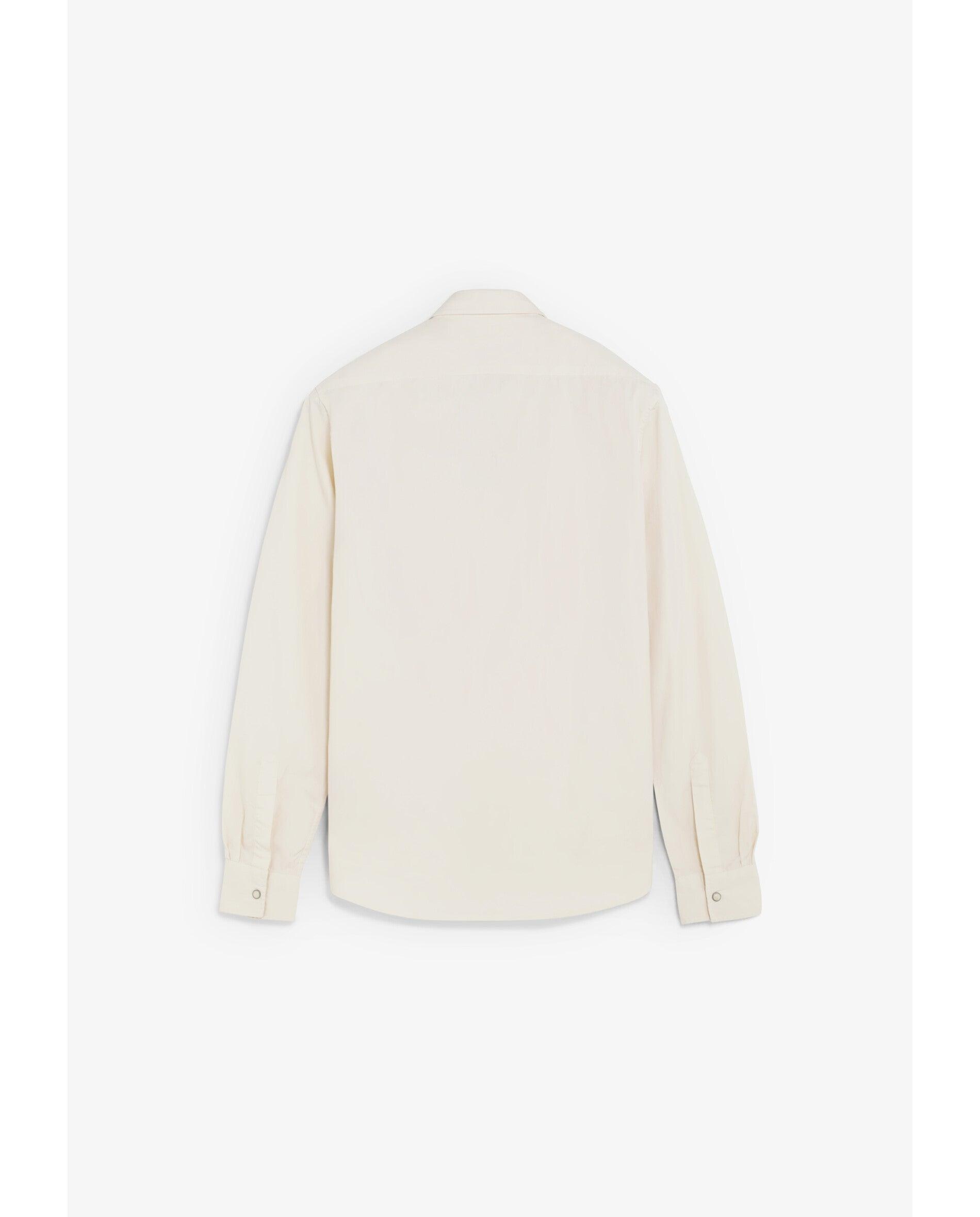 Camisa Regular Fit com Bolsos Patch Creme-2