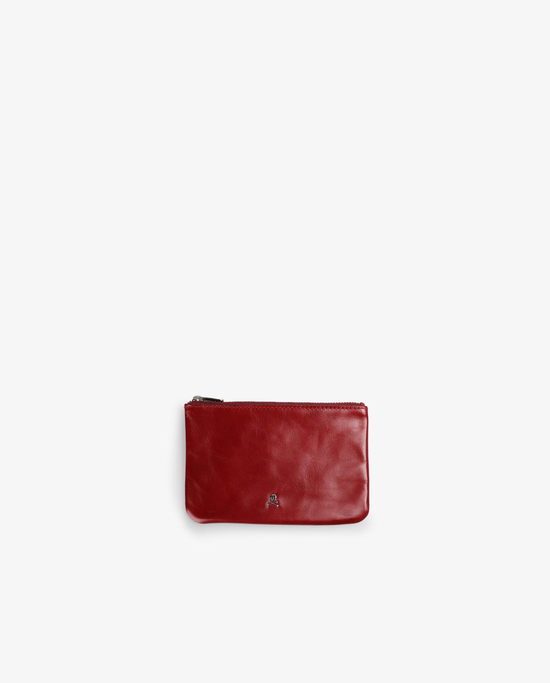 Imagem 0 de Porta-moedas em Pele com Fecho Zip