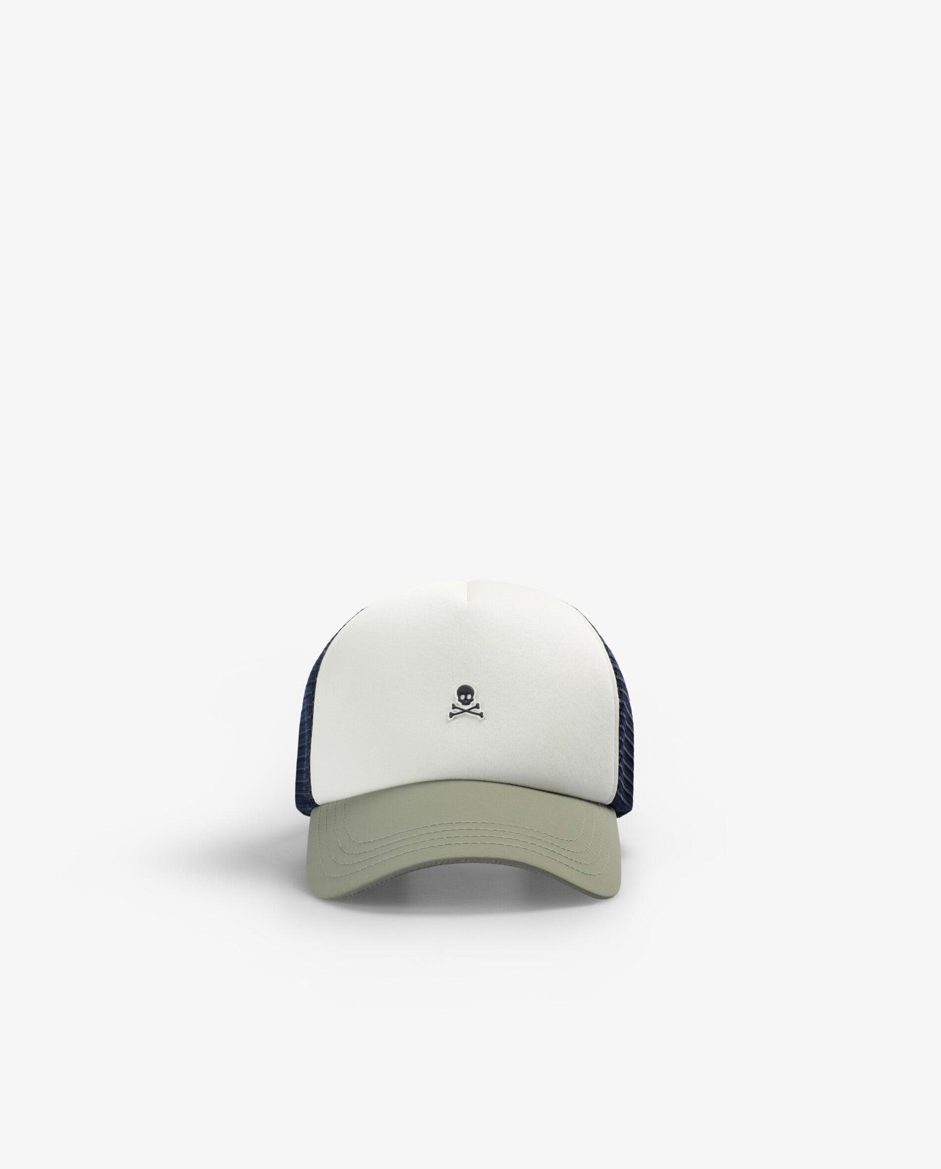 Boné Trucker Ajustável com Aba em Contraste Branco-2