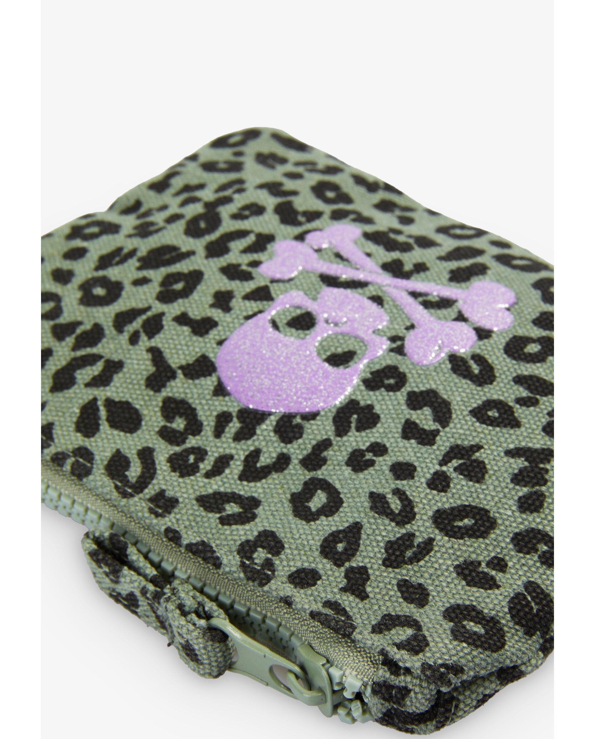 Porta-moedas Infantil Estampado com Fecho Zip Scalpers Caqui-5
