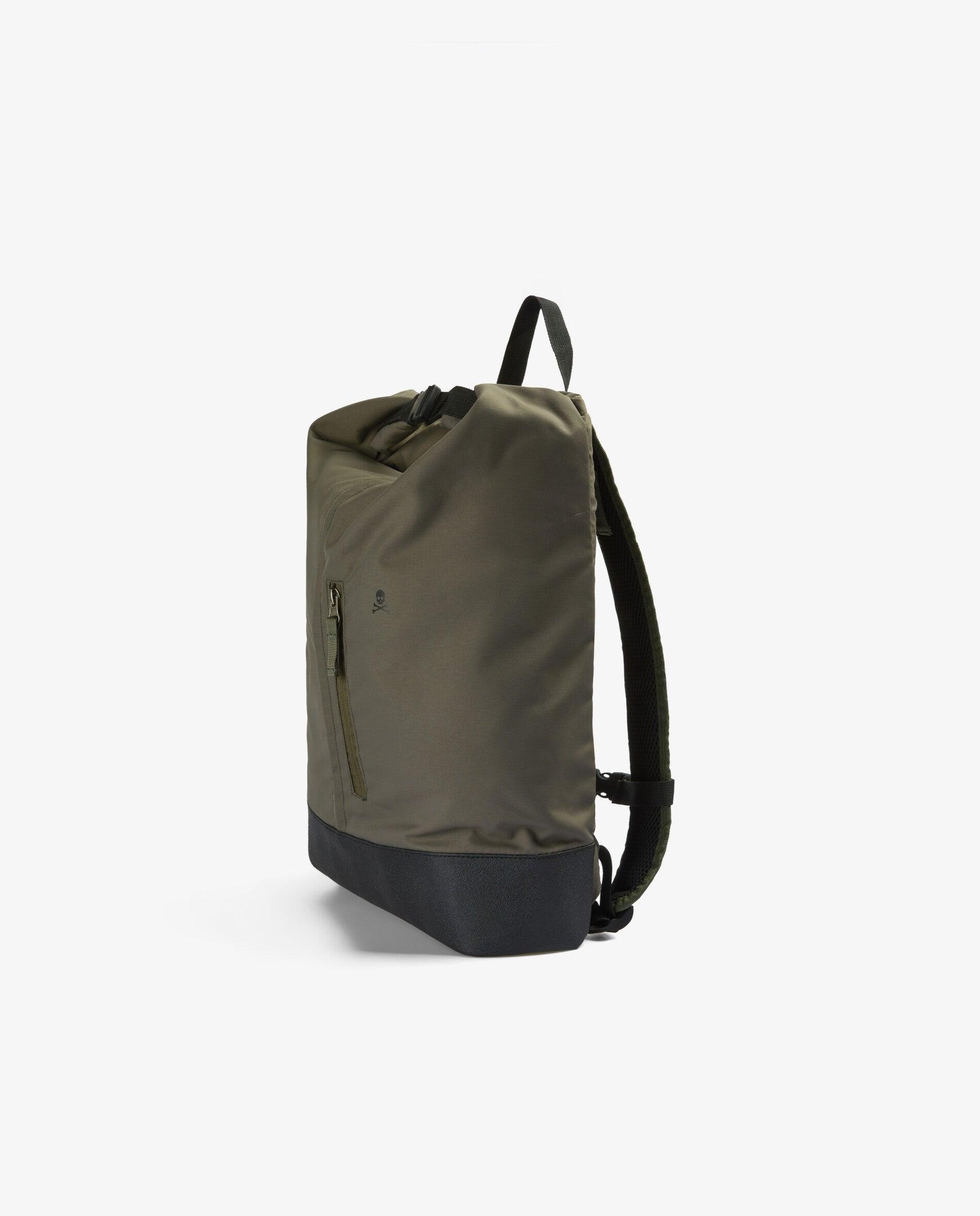 Mochila em Tecido Técnico com Compartimento para Portátil Taupe-3