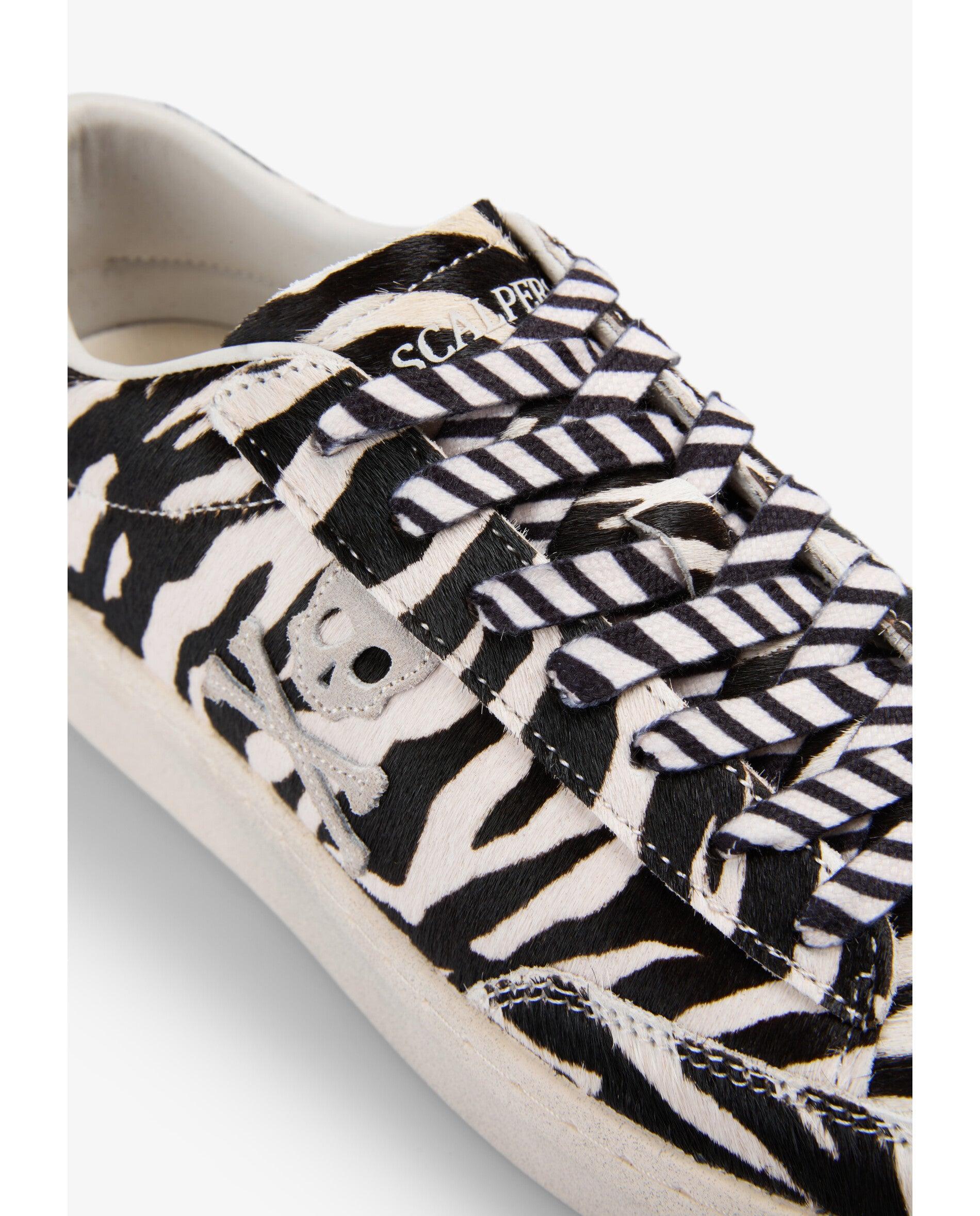 Sapatilhas Retro em Tecido Animal Print de Pelo Multicolor-4