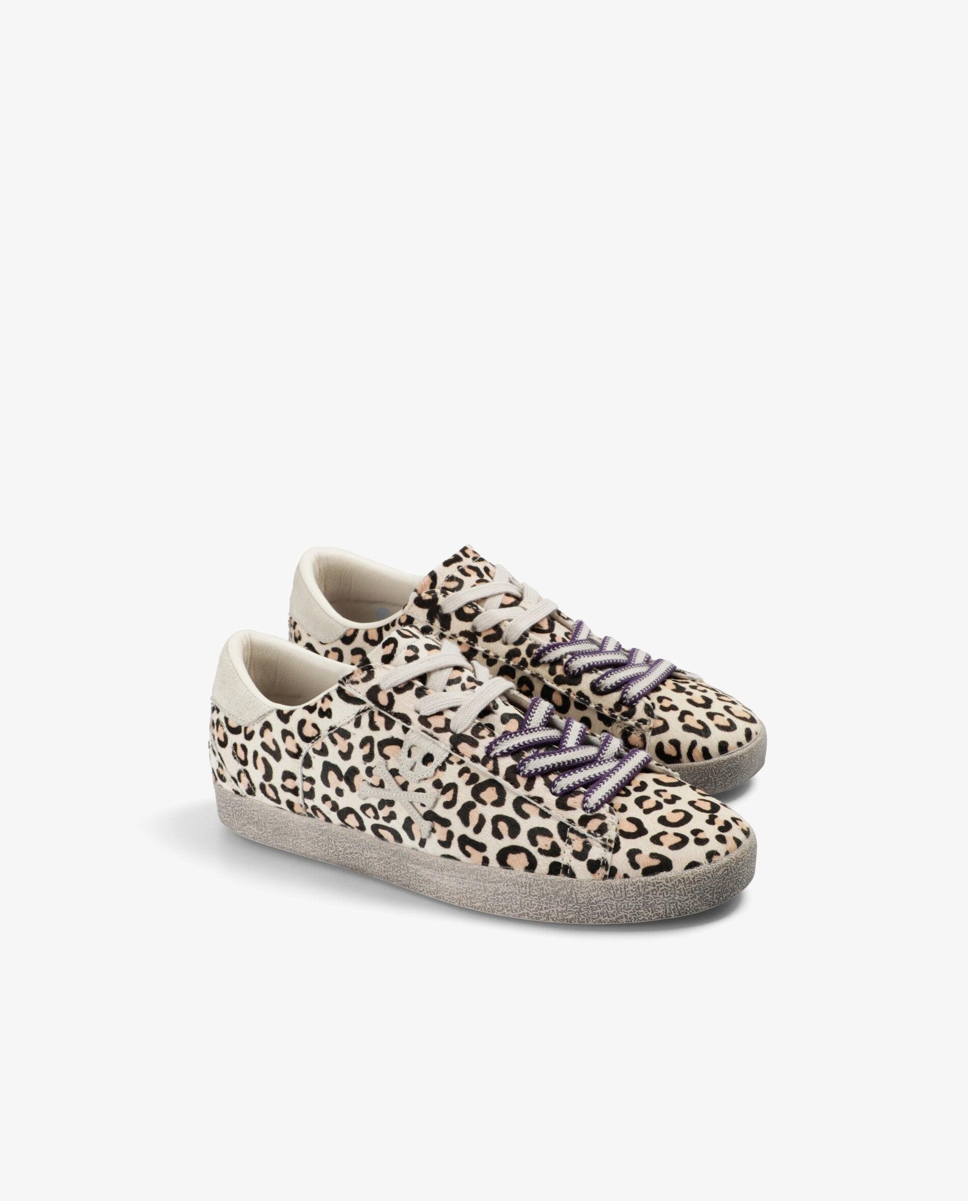 Sapatilhas Retro em Tecido Animal Print de Pelo Multicolor-2