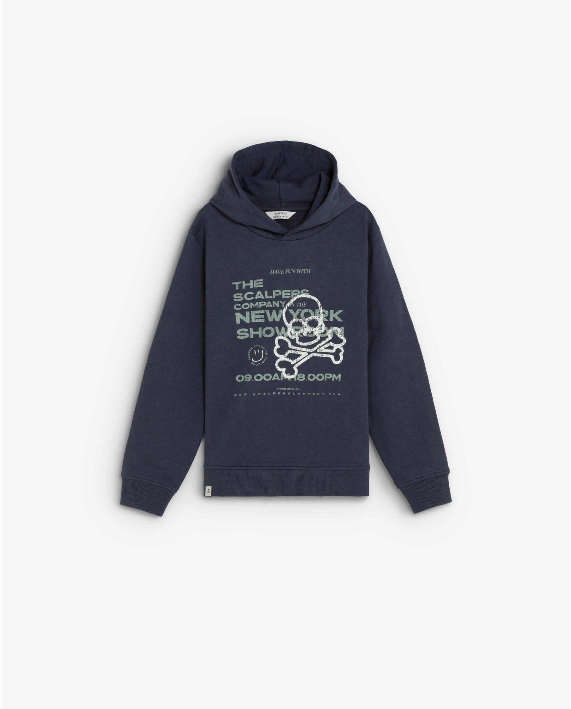 Imagem 0 de Sweatshirt com Capuz Infantil Efeito Lavado com Gráfico Frontal