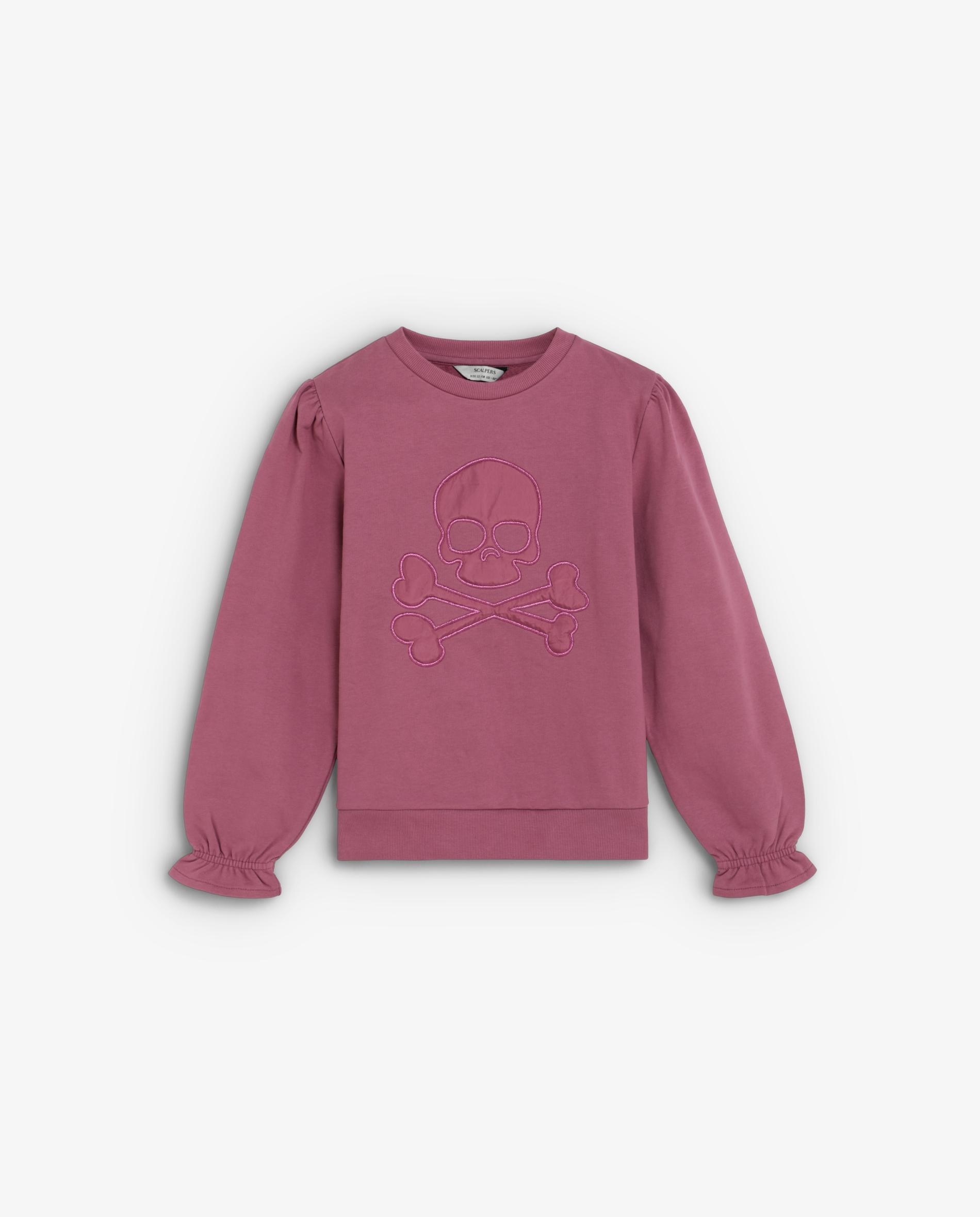 Imagem 0 de Sweatshirt Infantil com Gola Redonda e Caveira Frontal