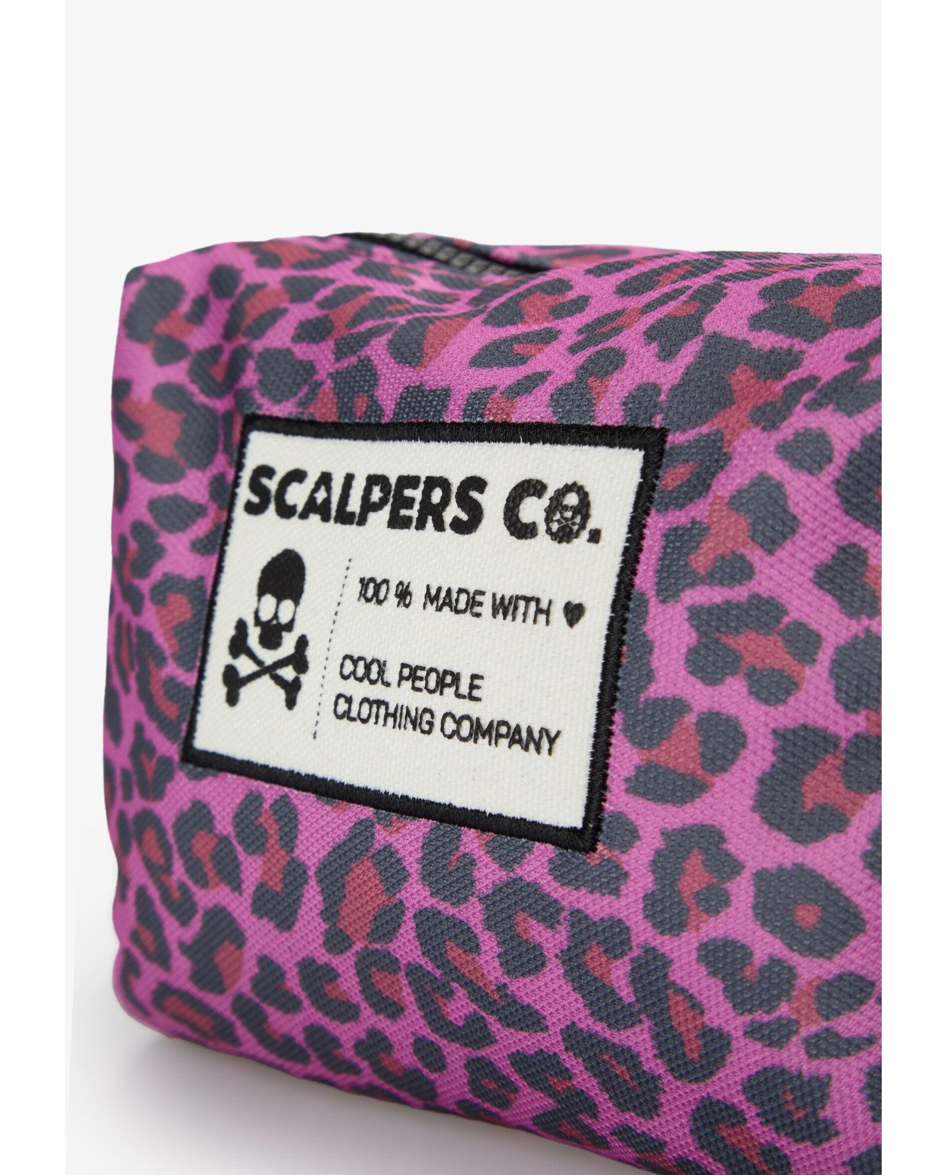 Necessaire Infantil Animal Print com Fecho Zip Fúcsia-4