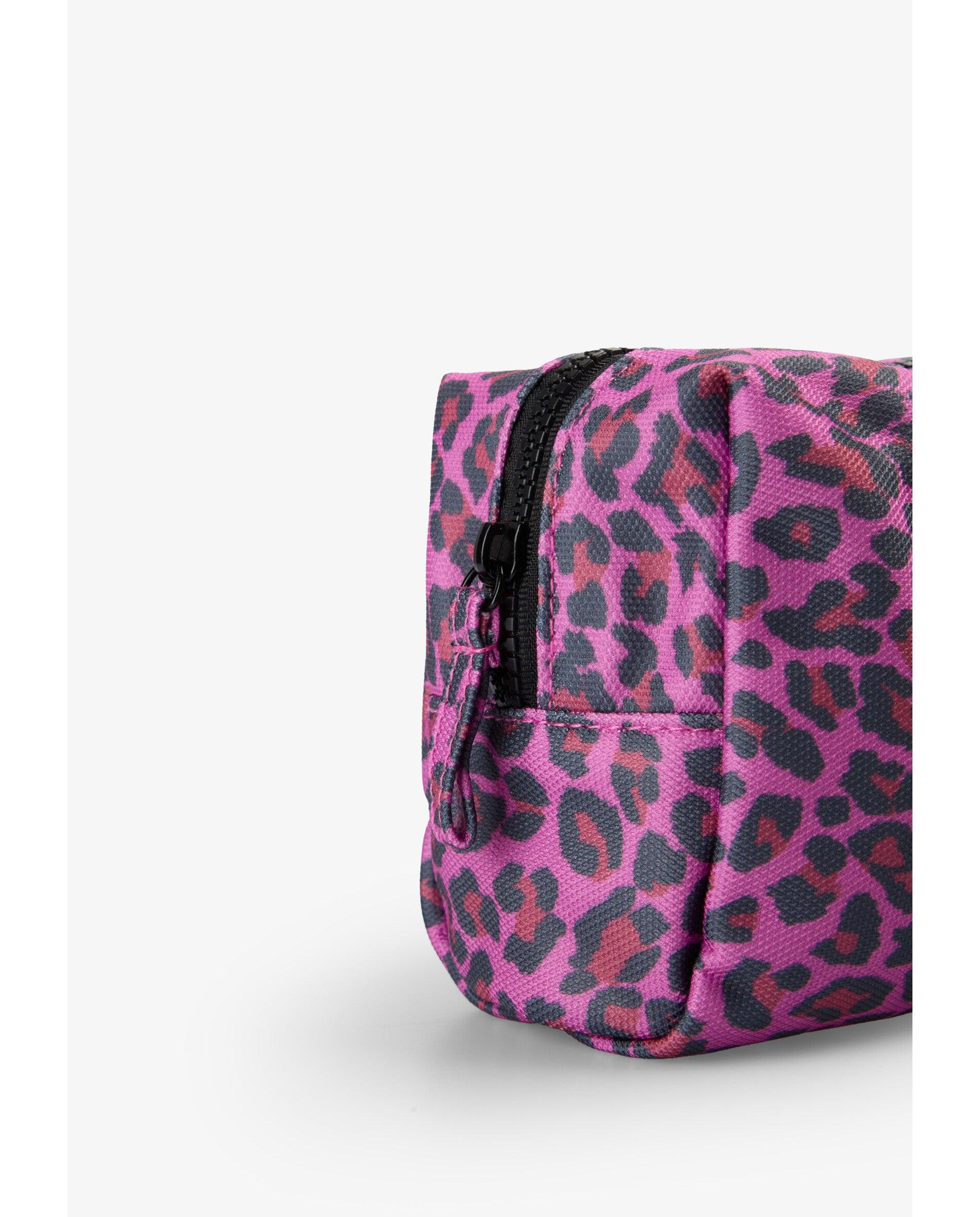 Necessaire Infantil Animal Print com Fecho Zip Fúcsia-5