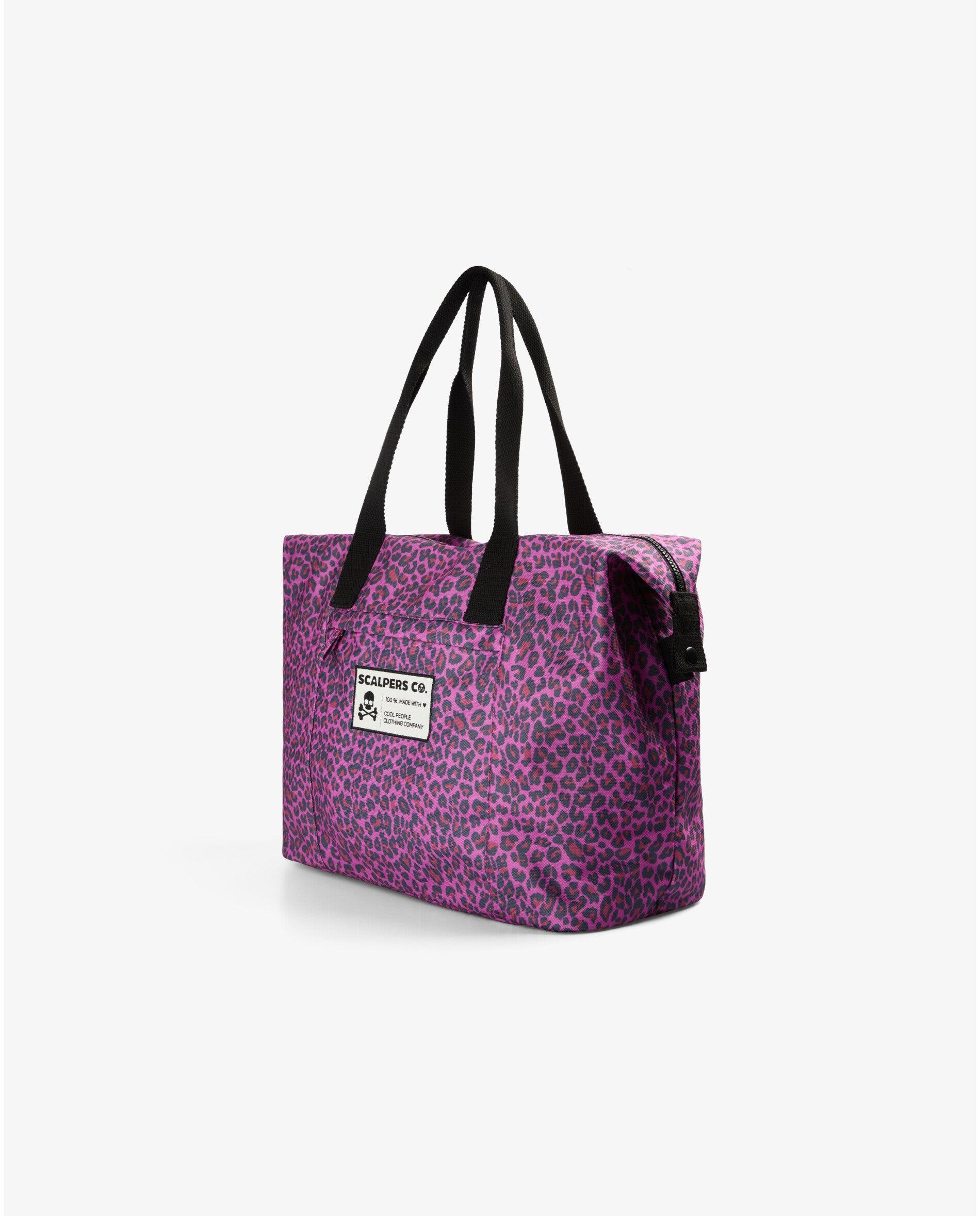 Mala de Viagem Infantil Animal Print com Bolso Frontal Fúcsia-3