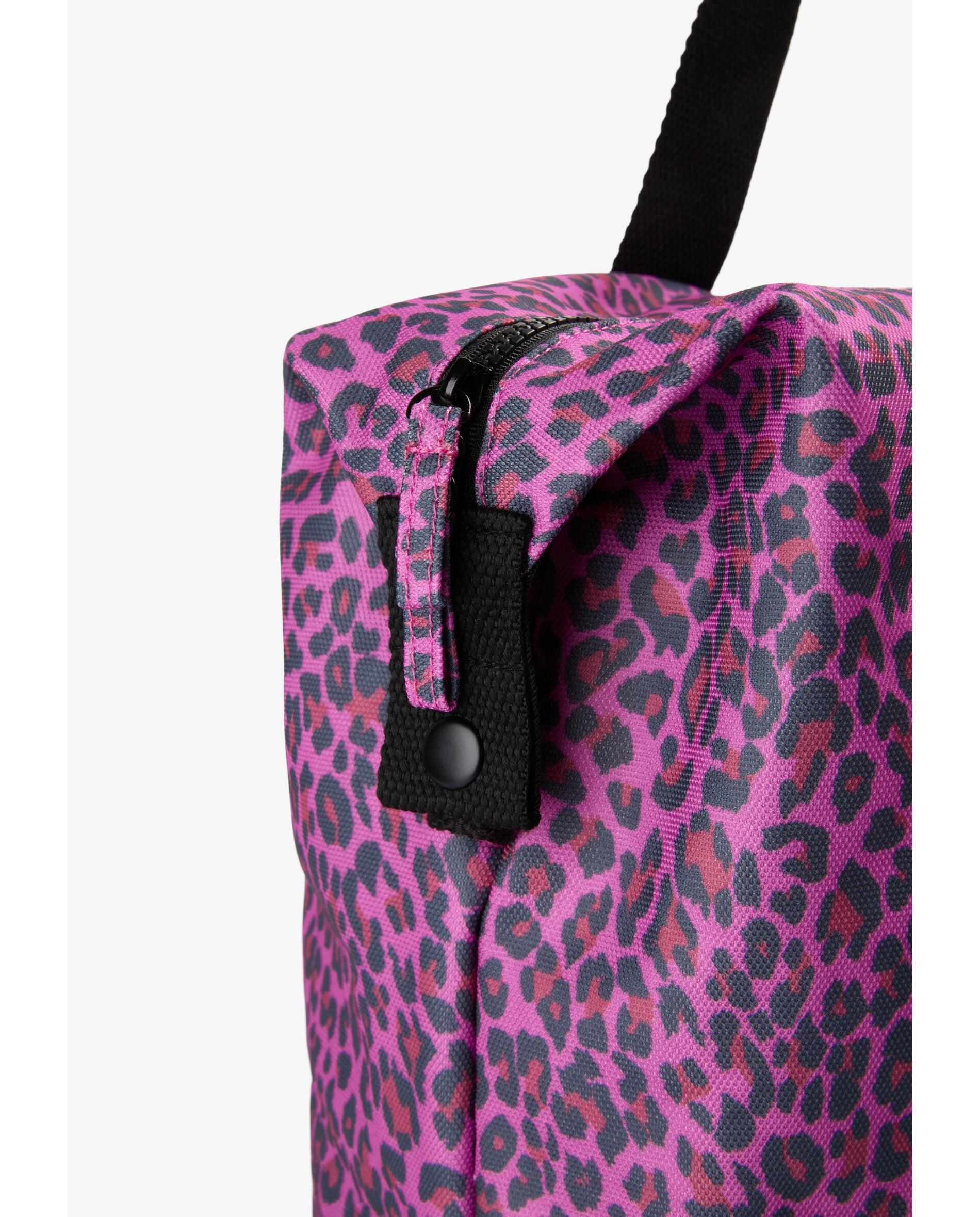 Mala de Viagem Infantil Animal Print com Bolso Frontal Fúcsia-5