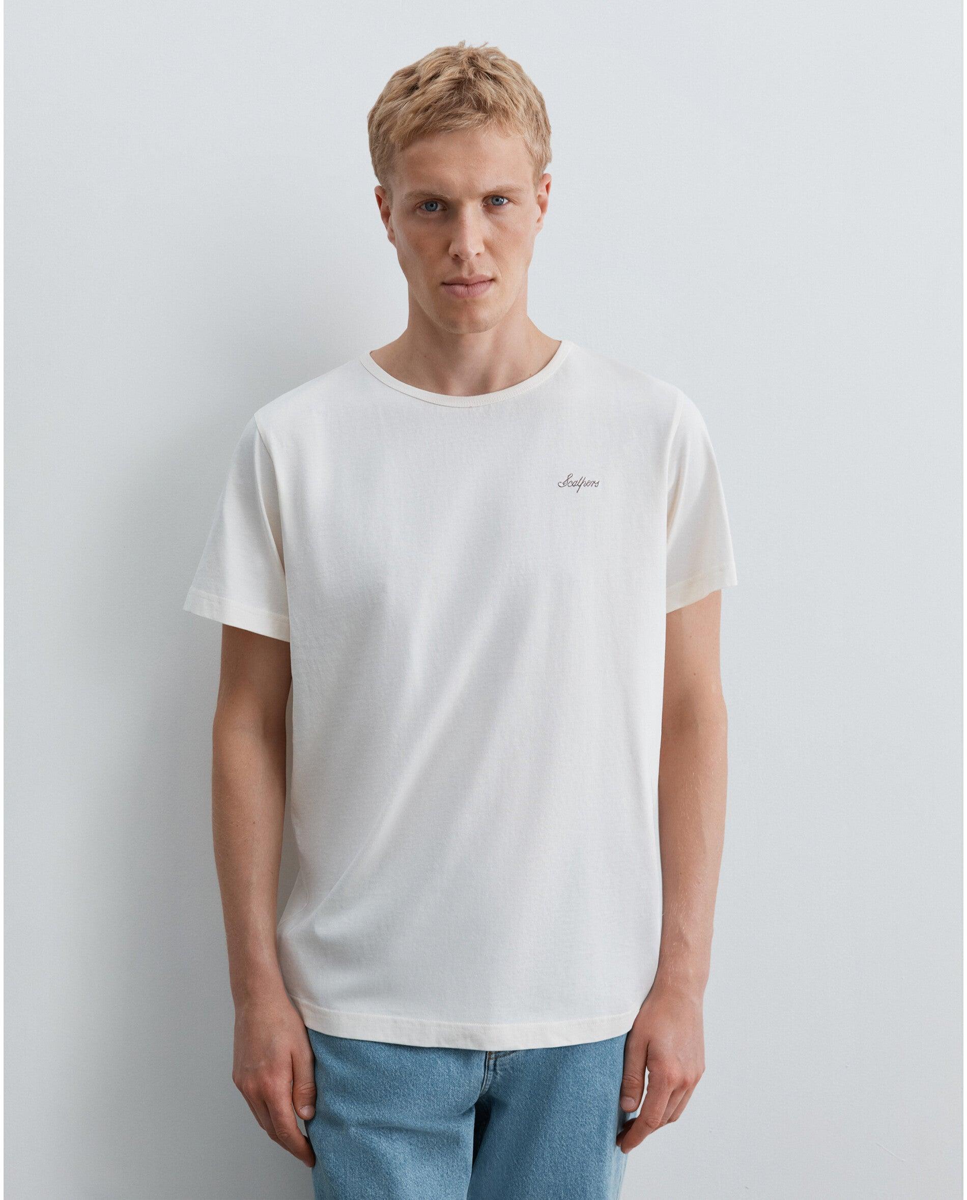 Imagem 0 de T-shirt de Manga Curta Regular Fit com Logo em Contraste