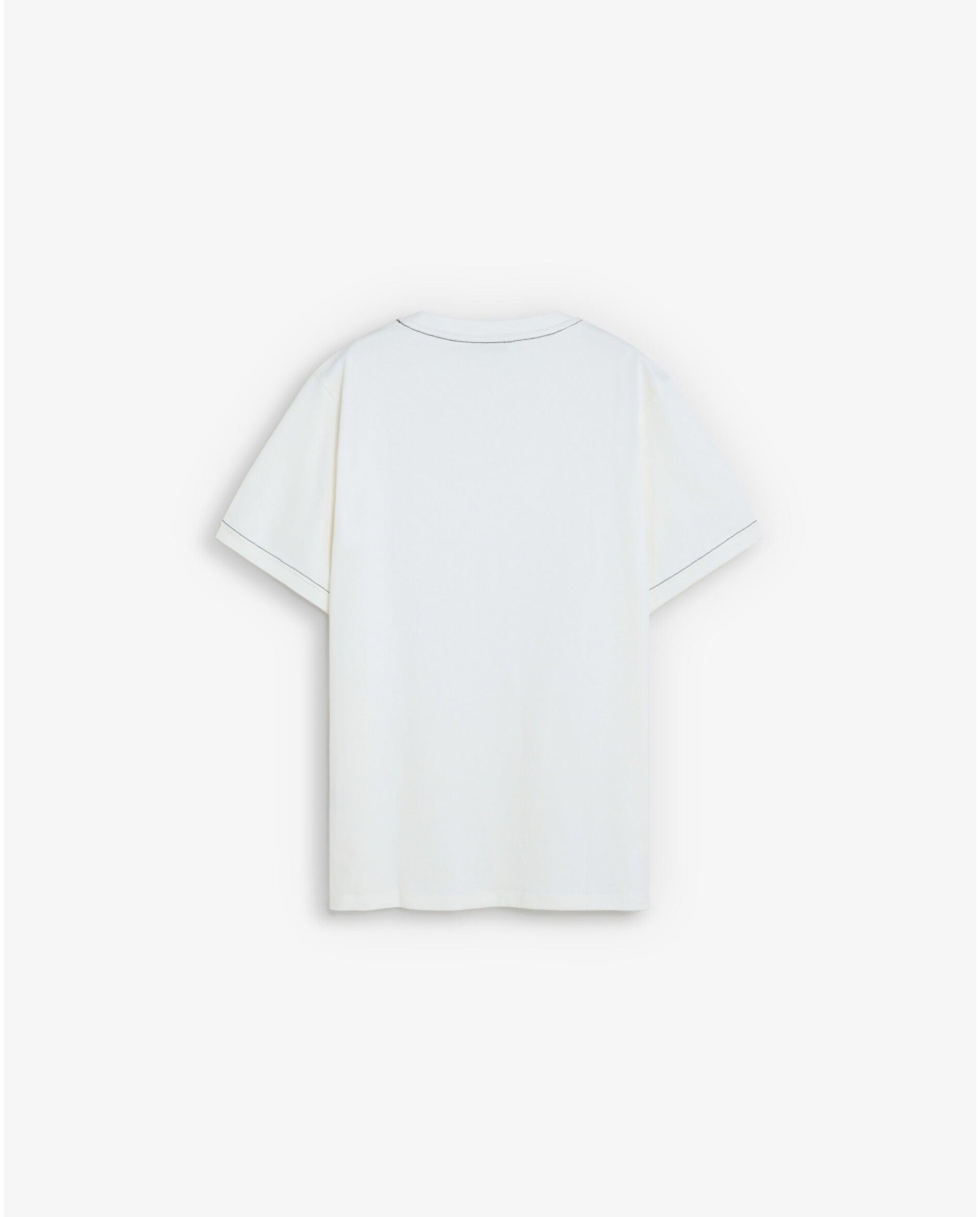 T-shirt de Manga Curta Relaxed Fit de Alto Gramagem Branco-8