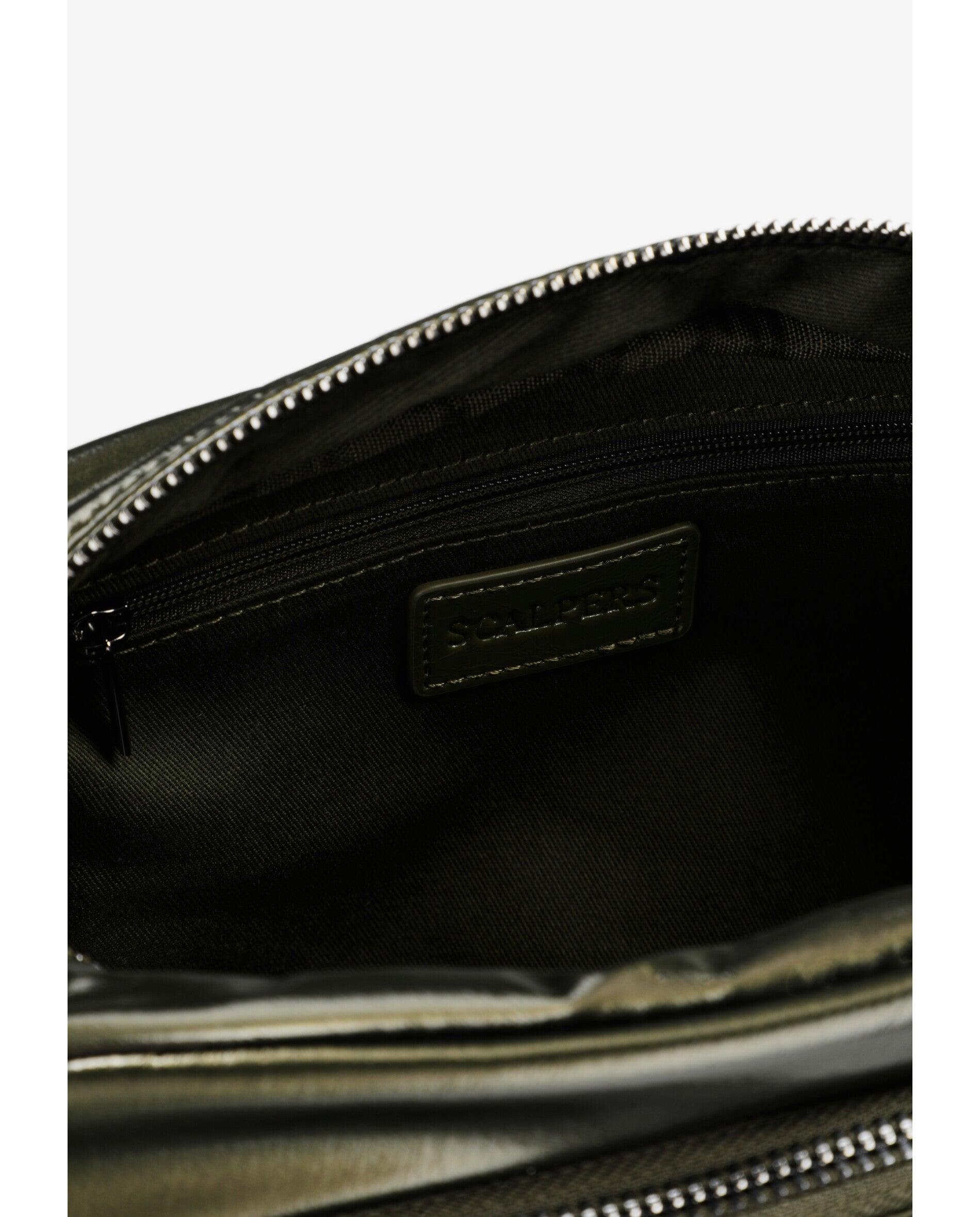 Mala a Tiracolo Multibolsos com Alça Regulável Verde-militar-7