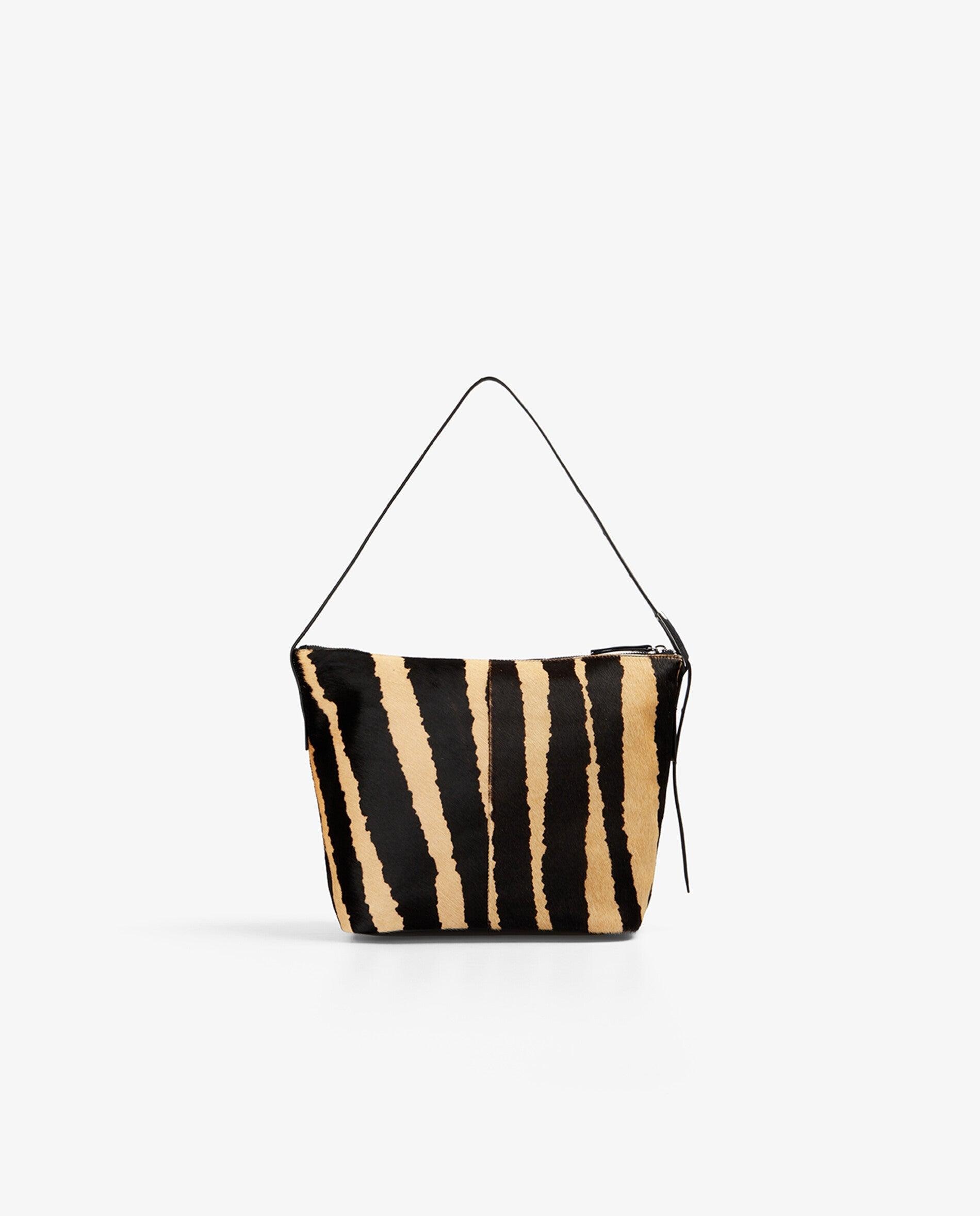 Mala de Ombro em Pele com Estampado Animal Print Multicolor-2