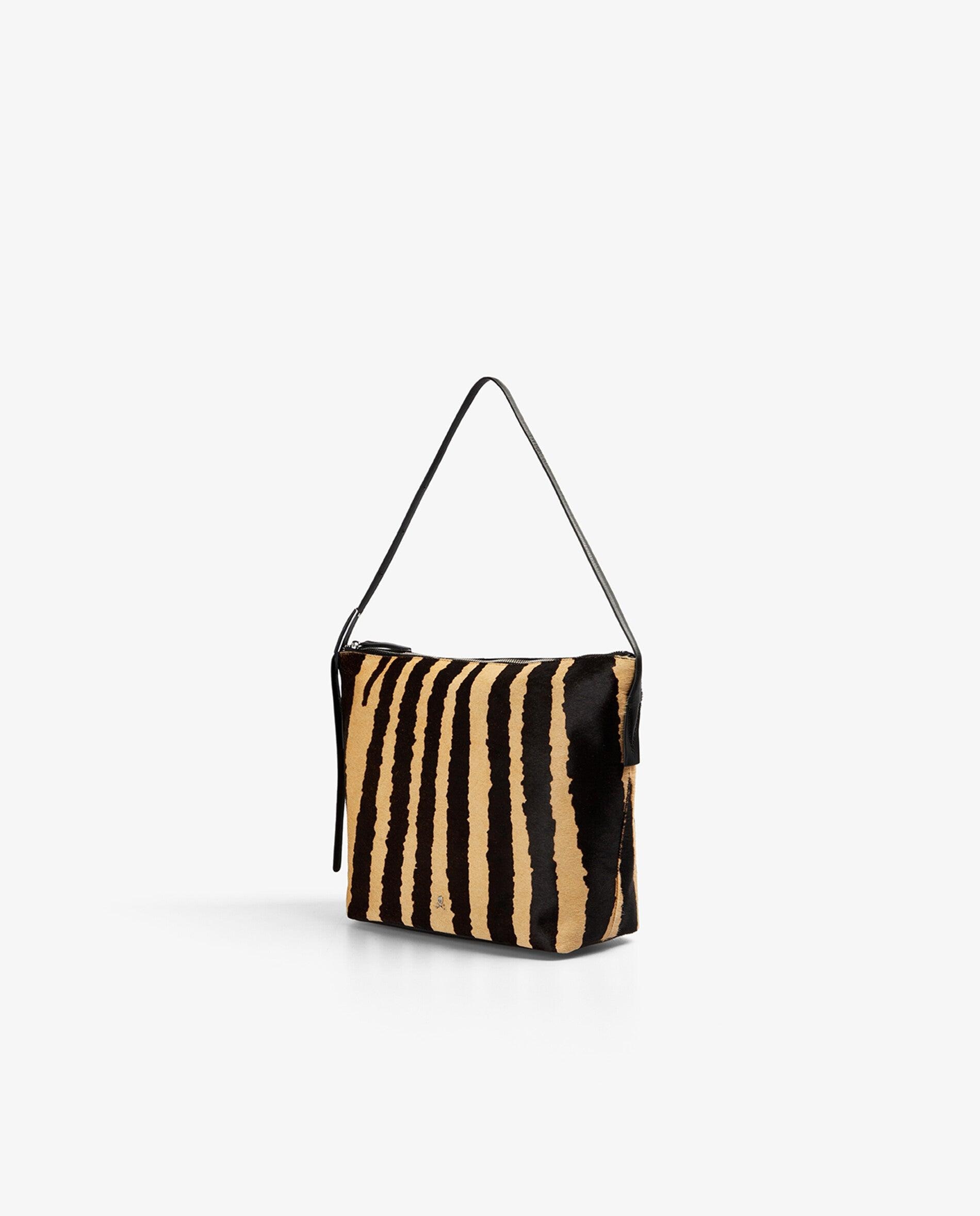 Mala de Ombro em Pele com Estampado Animal Print Multicolor-3