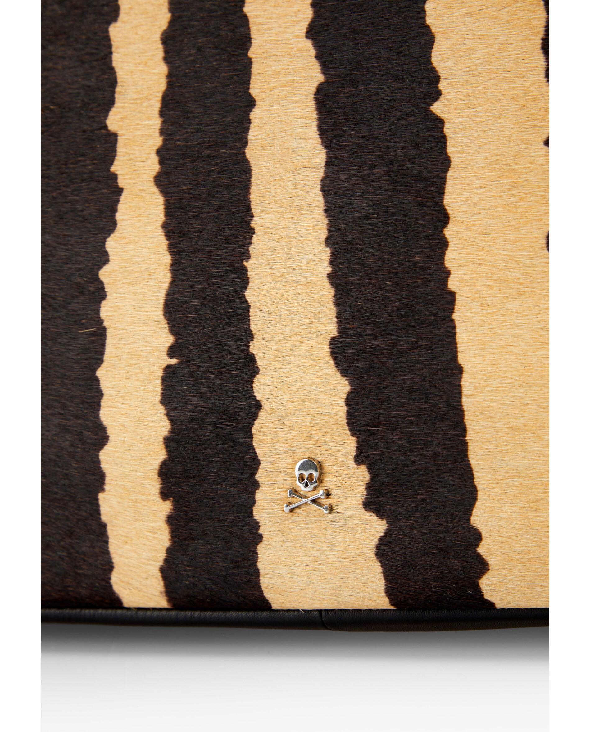 Mala de Ombro em Pele com Estampado Animal Print Multicolor-4