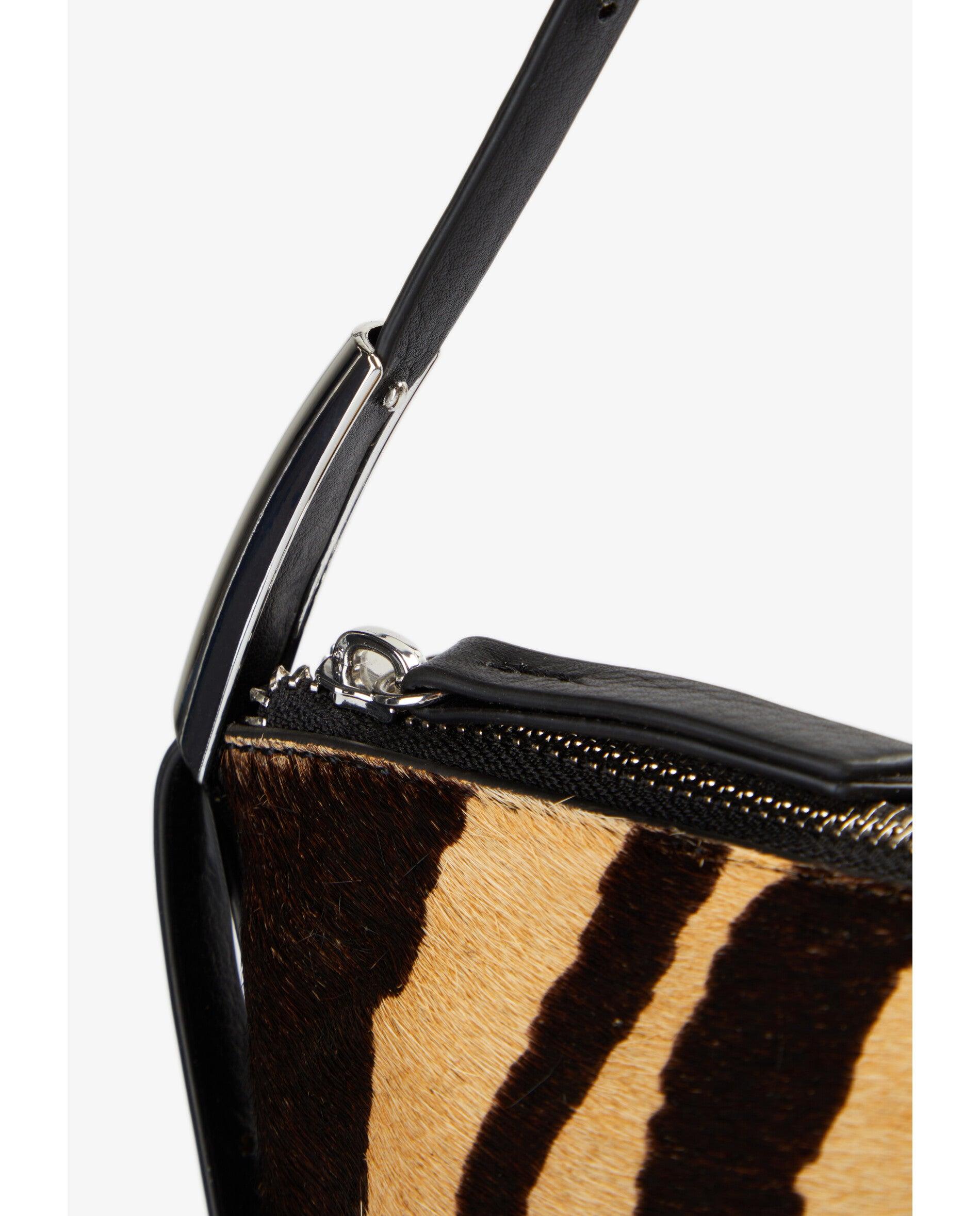 Mala de Ombro em Pele com Estampado Animal Print Multicolor-5