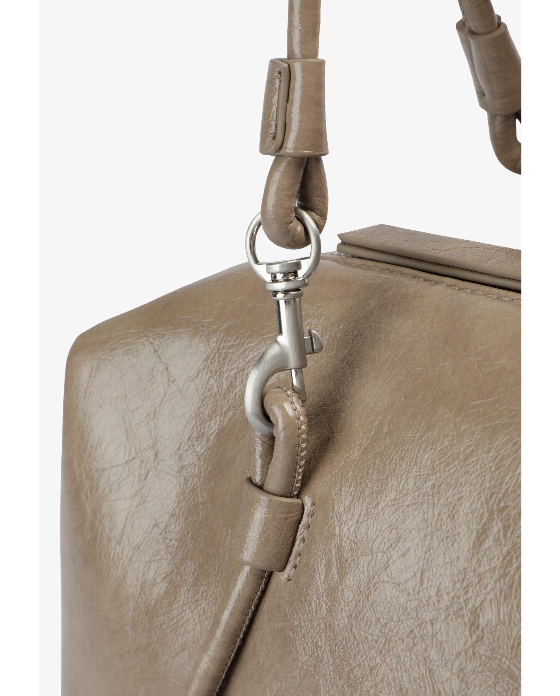Mala de Ombro Estilo Baguette Média Pedra-5