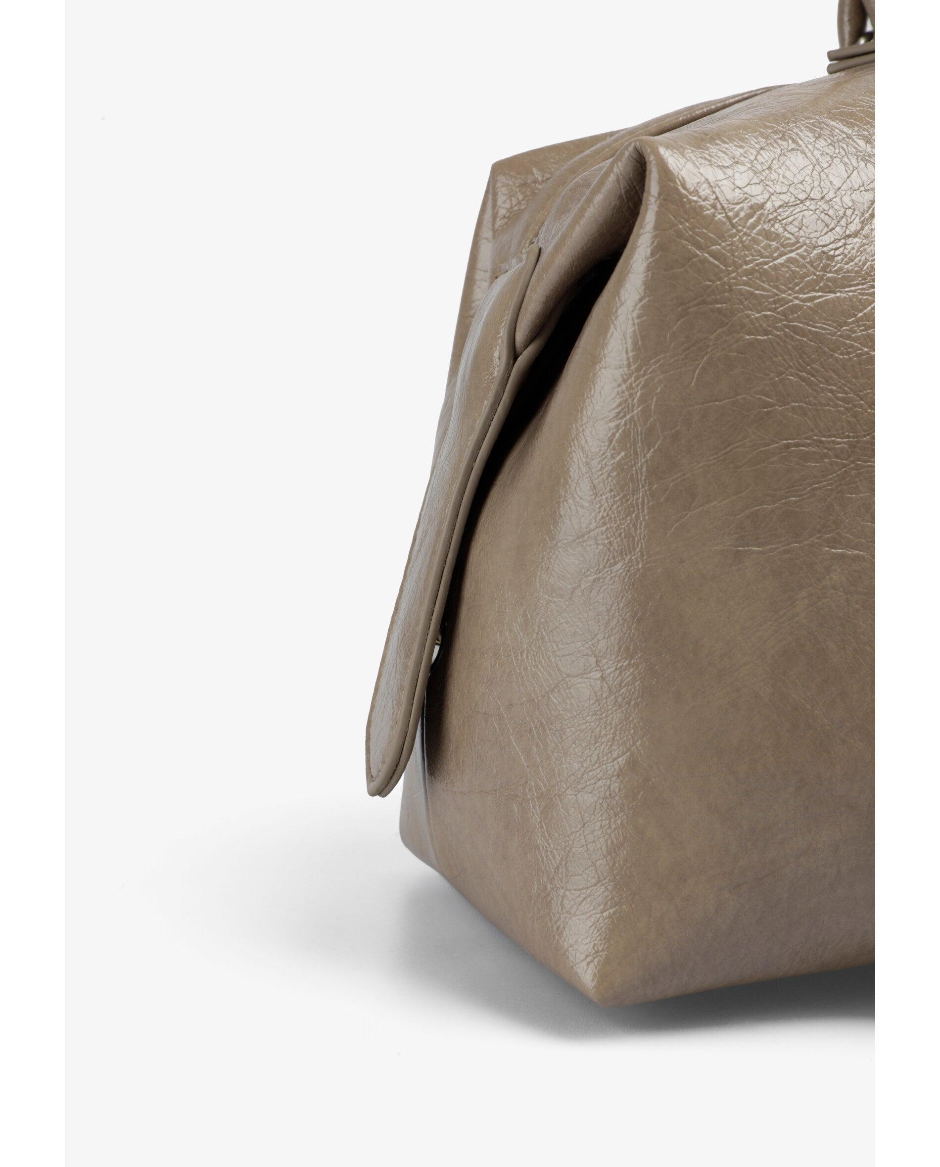 Mala de Ombro Estilo Baguette Média Pedra-6