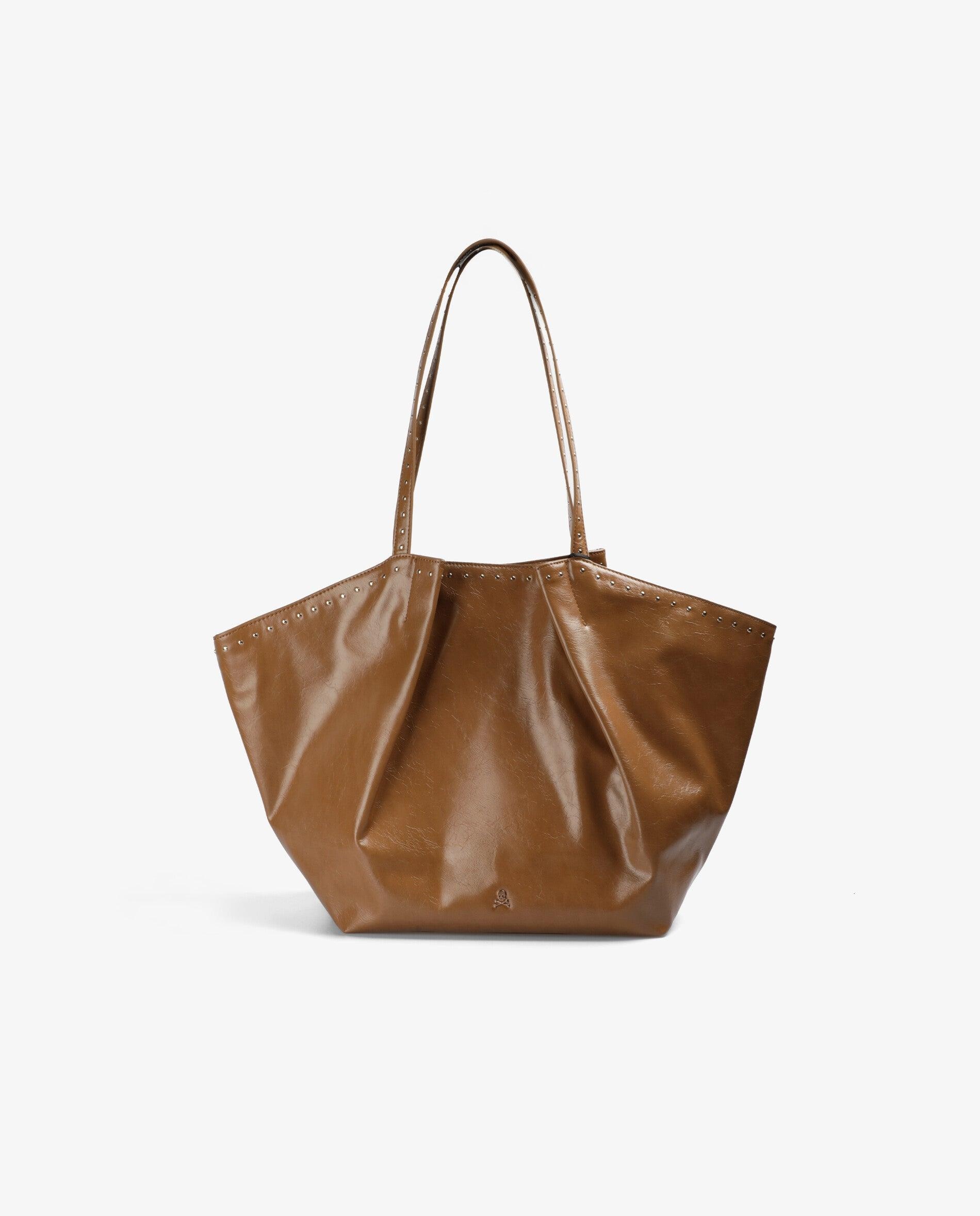 Imagem 0 de Shopper Efeito Pele com Detalhe de Tachas
