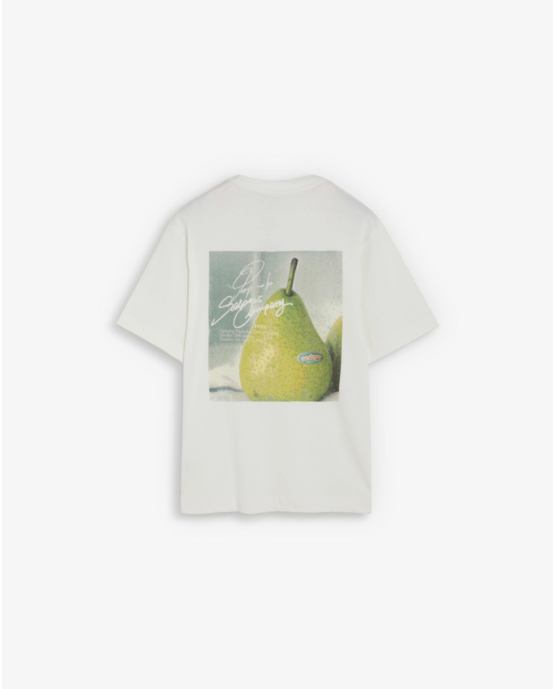 T-shirt de Manga Curta com Estampado Posterior Branco-2
