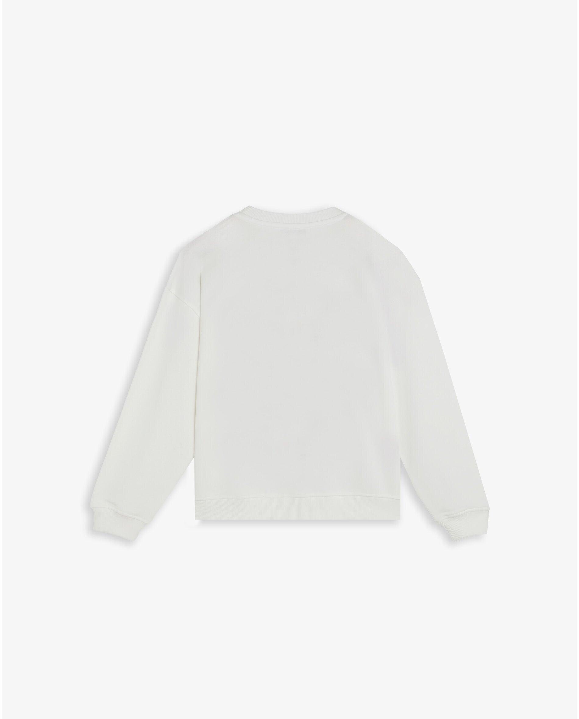 Sweatshirt com Desenho Frontal e Tachas Branco-2