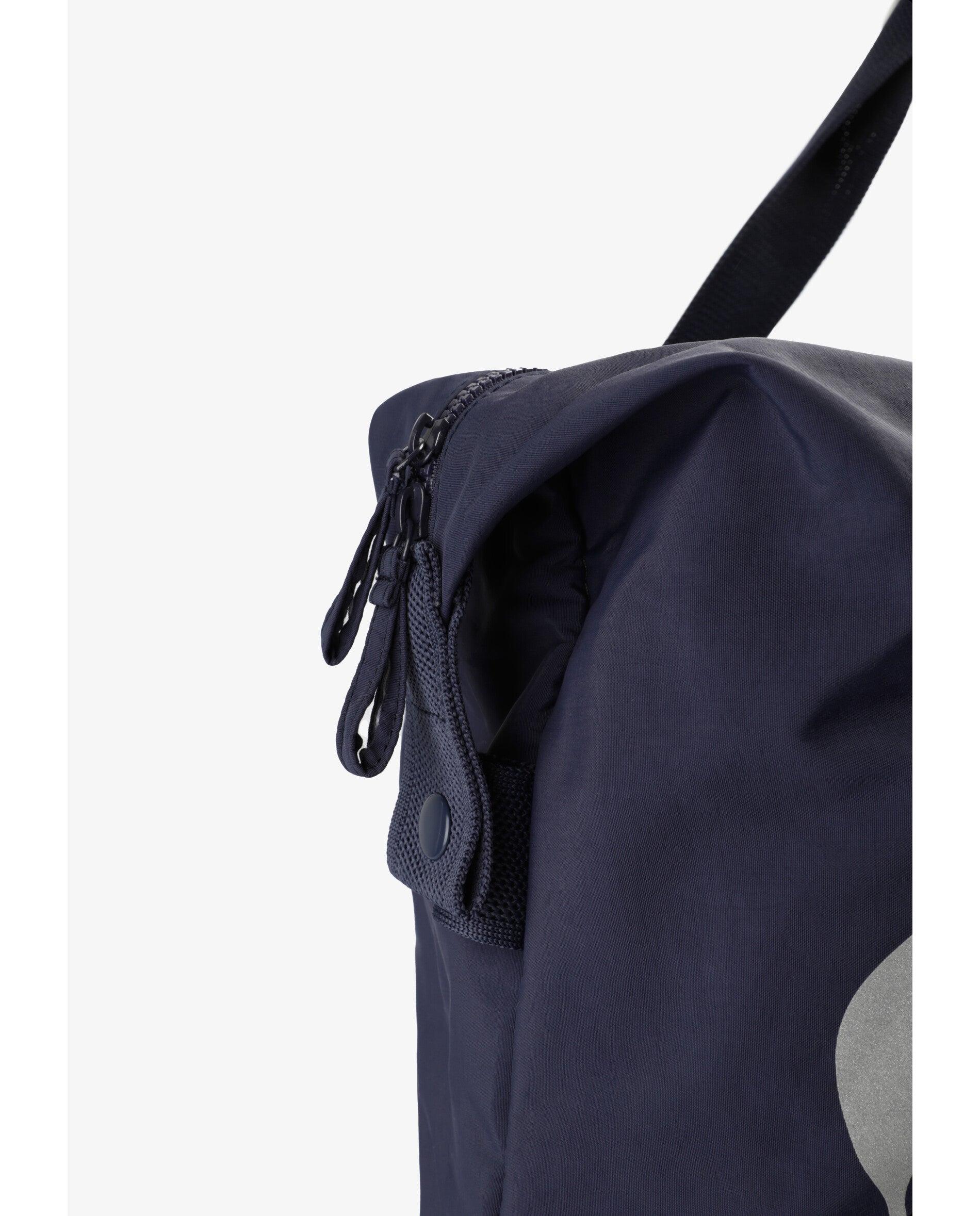 Mala Infantil de Viagem em Tecido Técnico com Caveira Lateral Navy-5