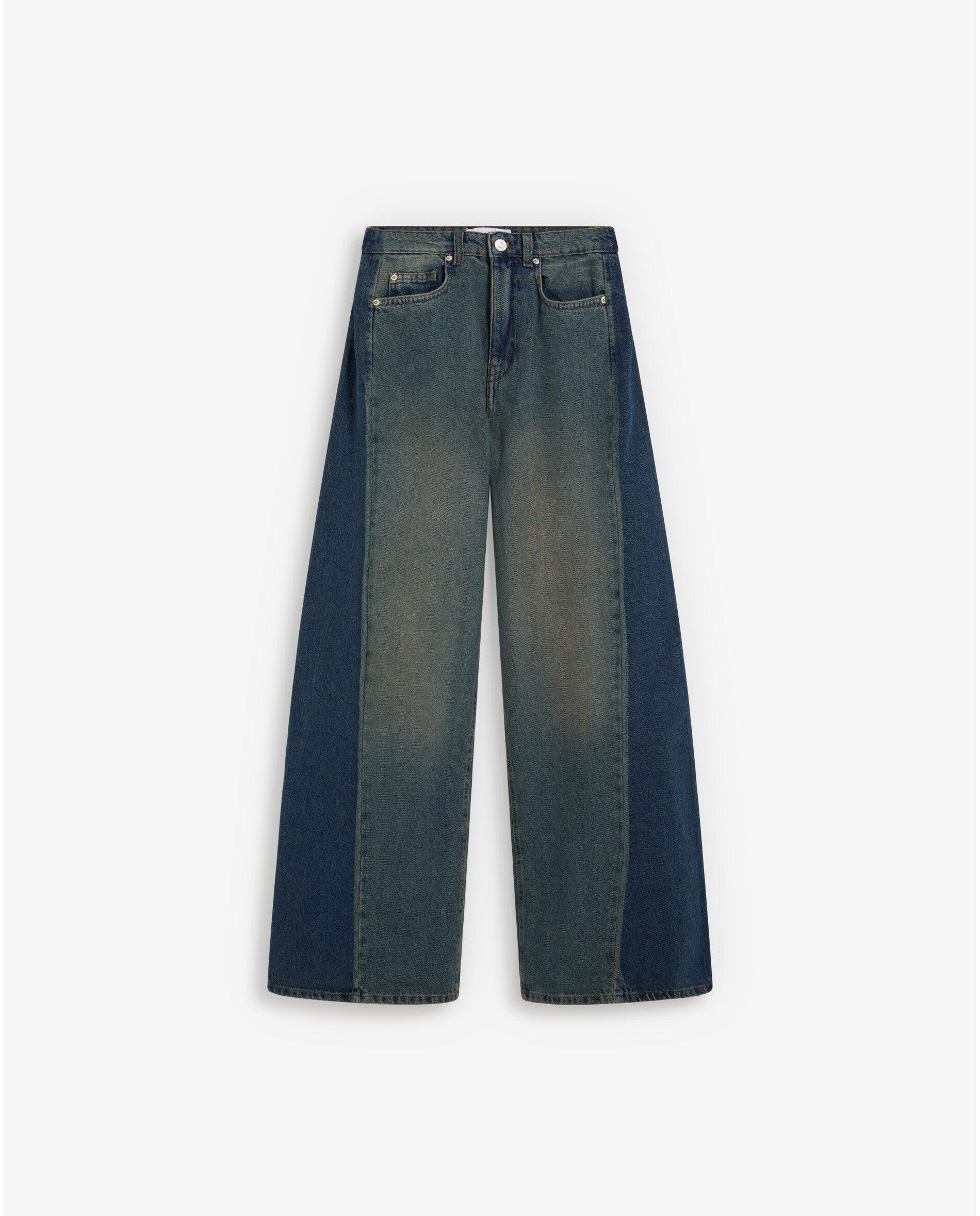 Imagem 0 de Jeans Largo Maxi Lenght Bicolor