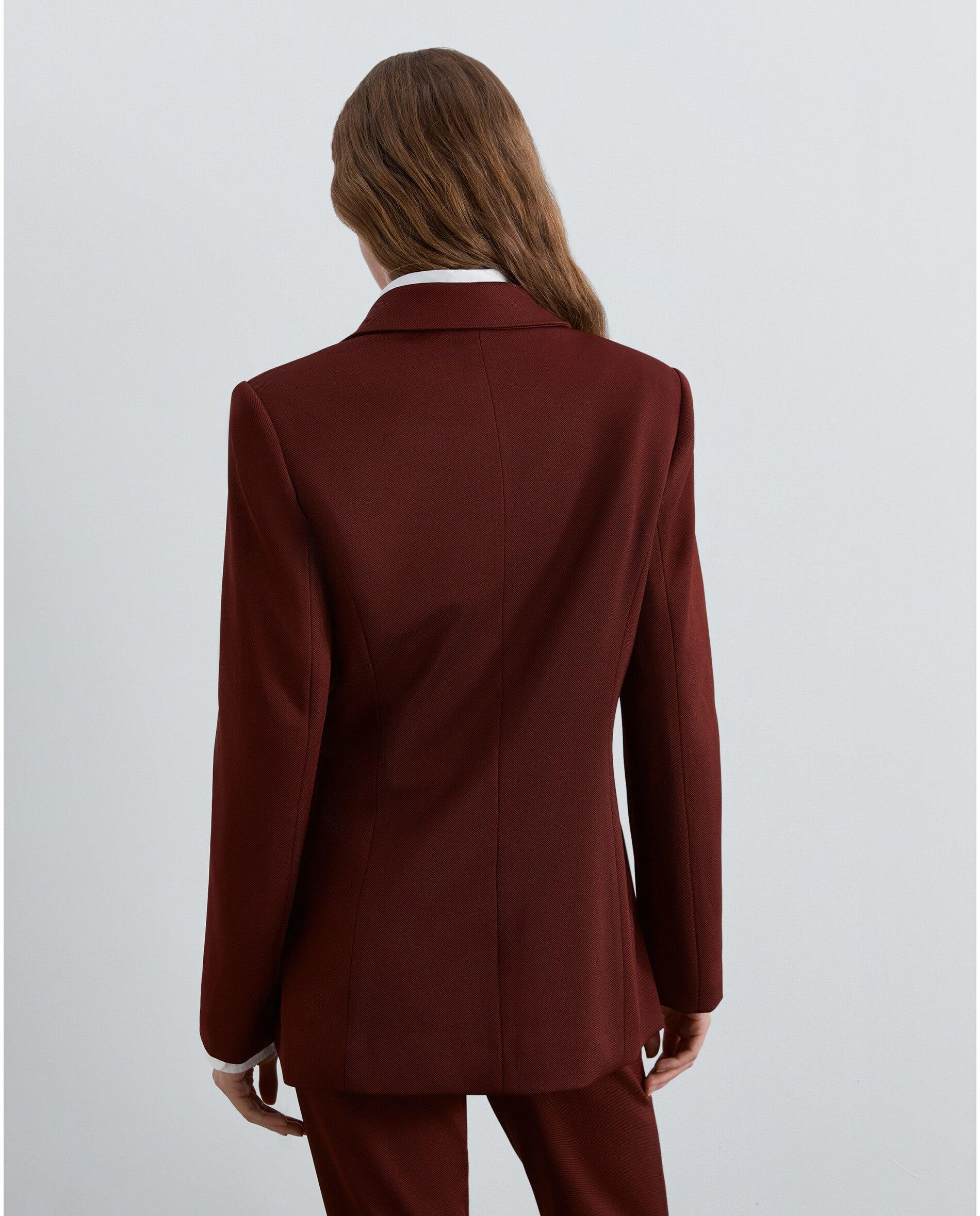 Blazer Regular Fit com Fecho Duplo de Botão Cobre-2