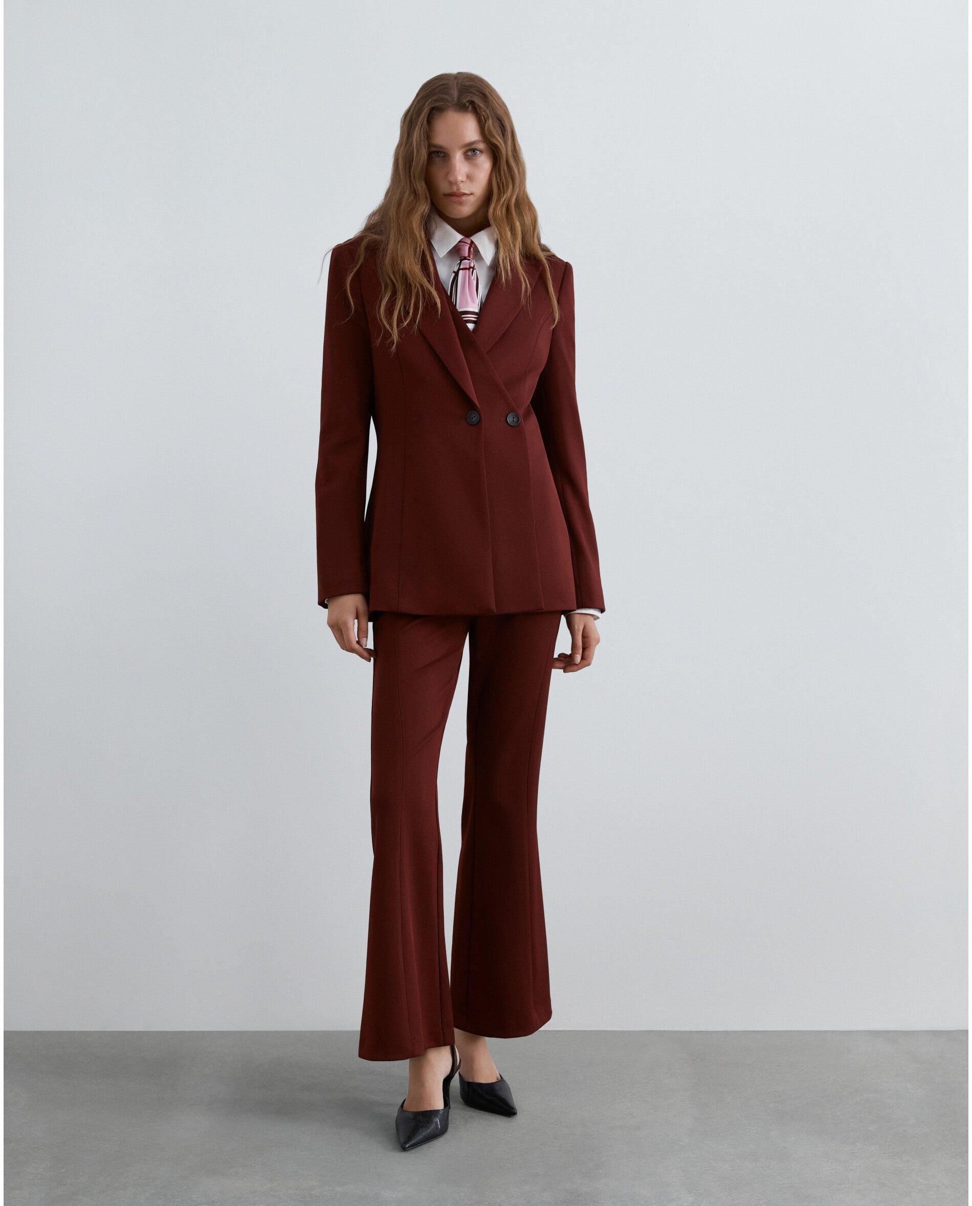 Blazer Regular Fit com Fecho Duplo de Botão Cobre-3