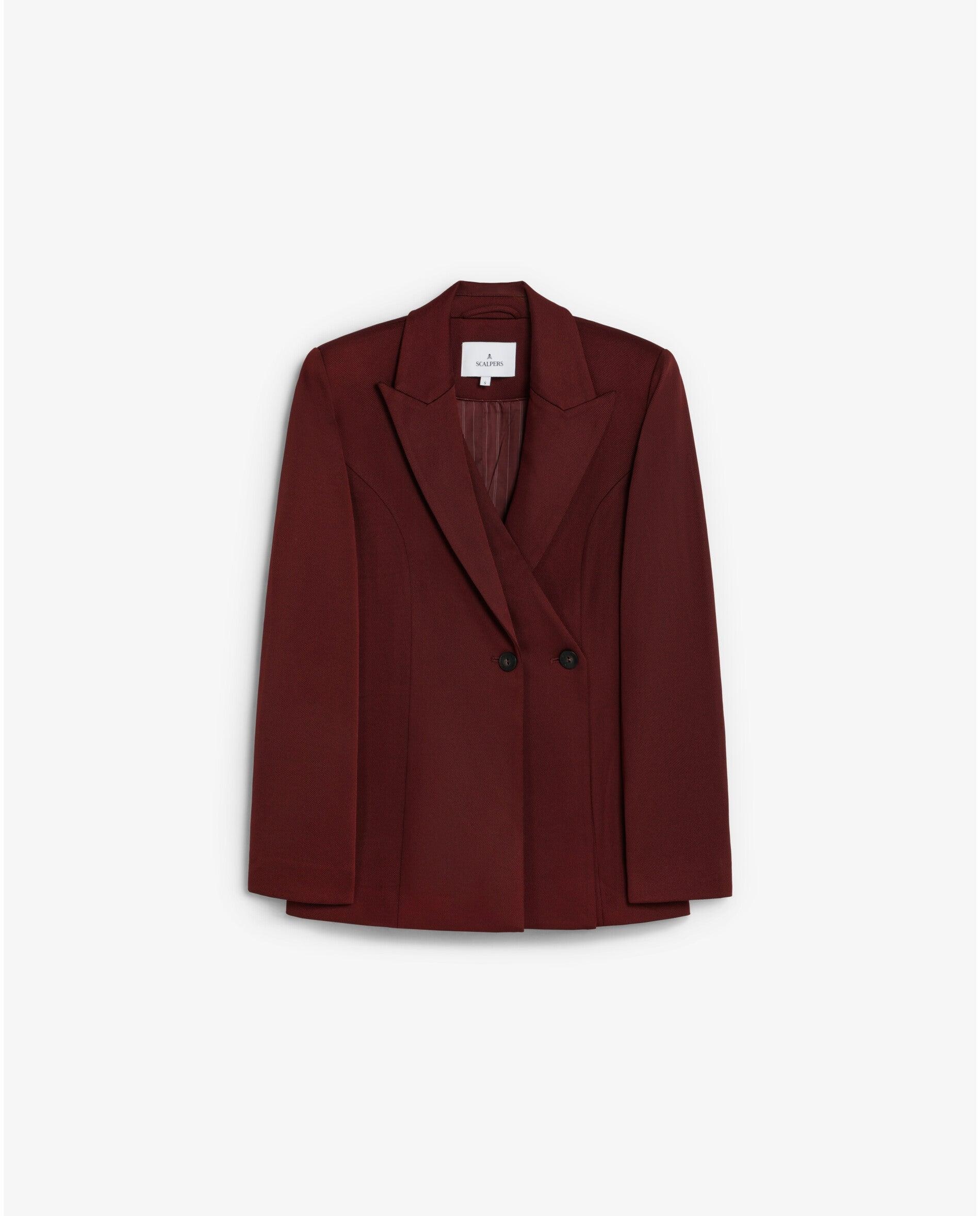 Blazer Regular Fit com Fecho Duplo de Botão Cobre-4