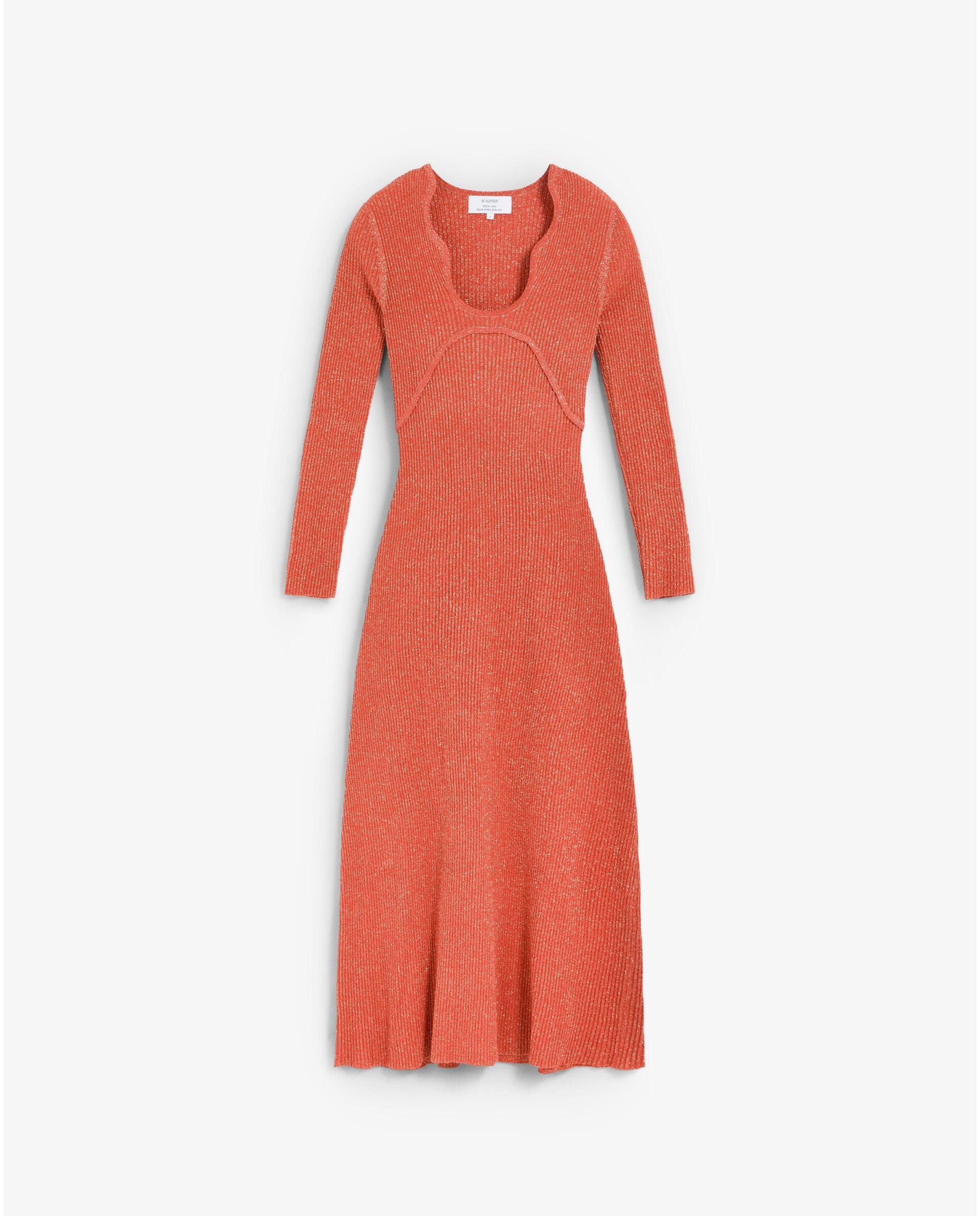 Imagem 0 de Vestido de Malha Midi com Lurex