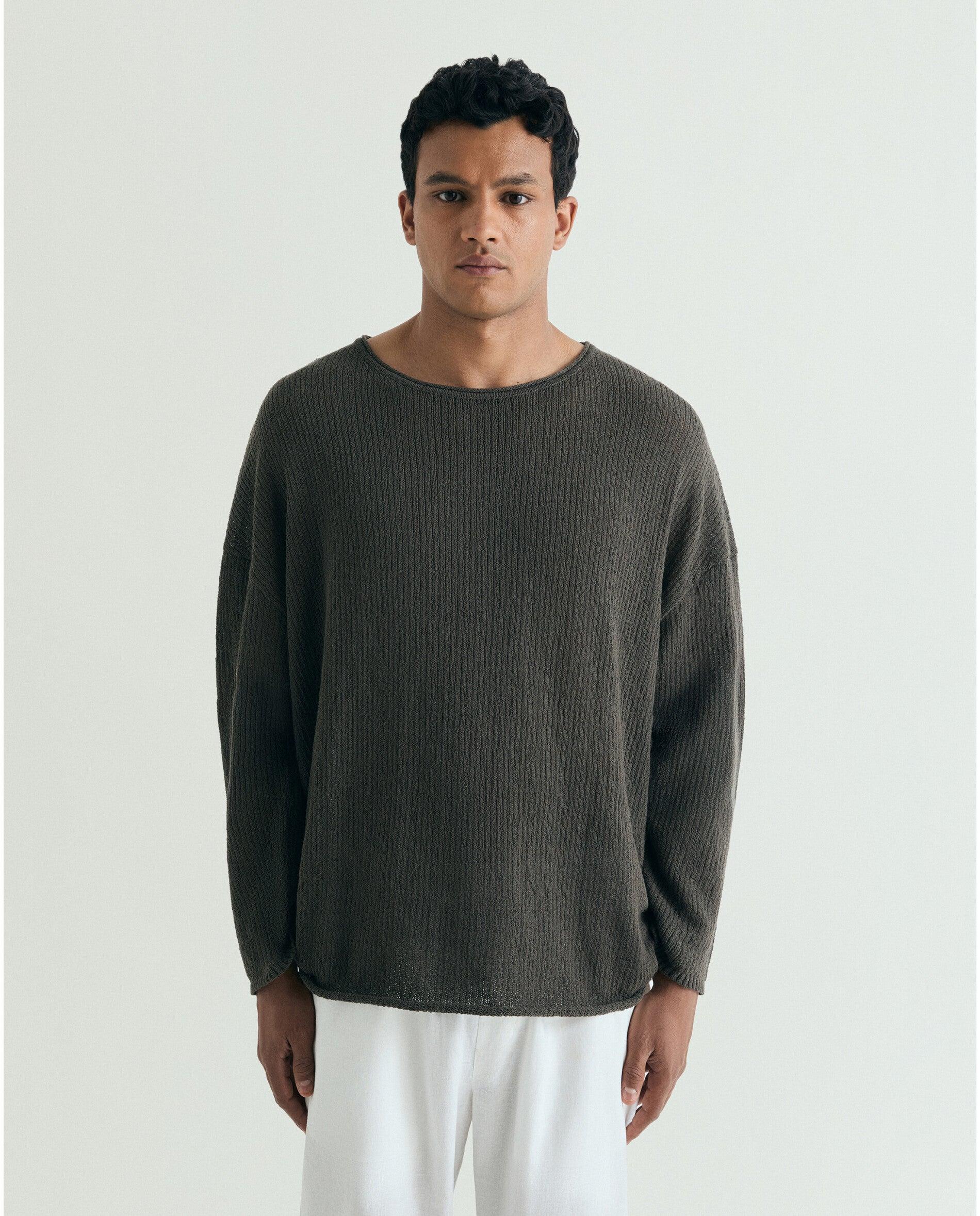 Imagem 0 de Camisola Boxy Fit com Gola Redonda