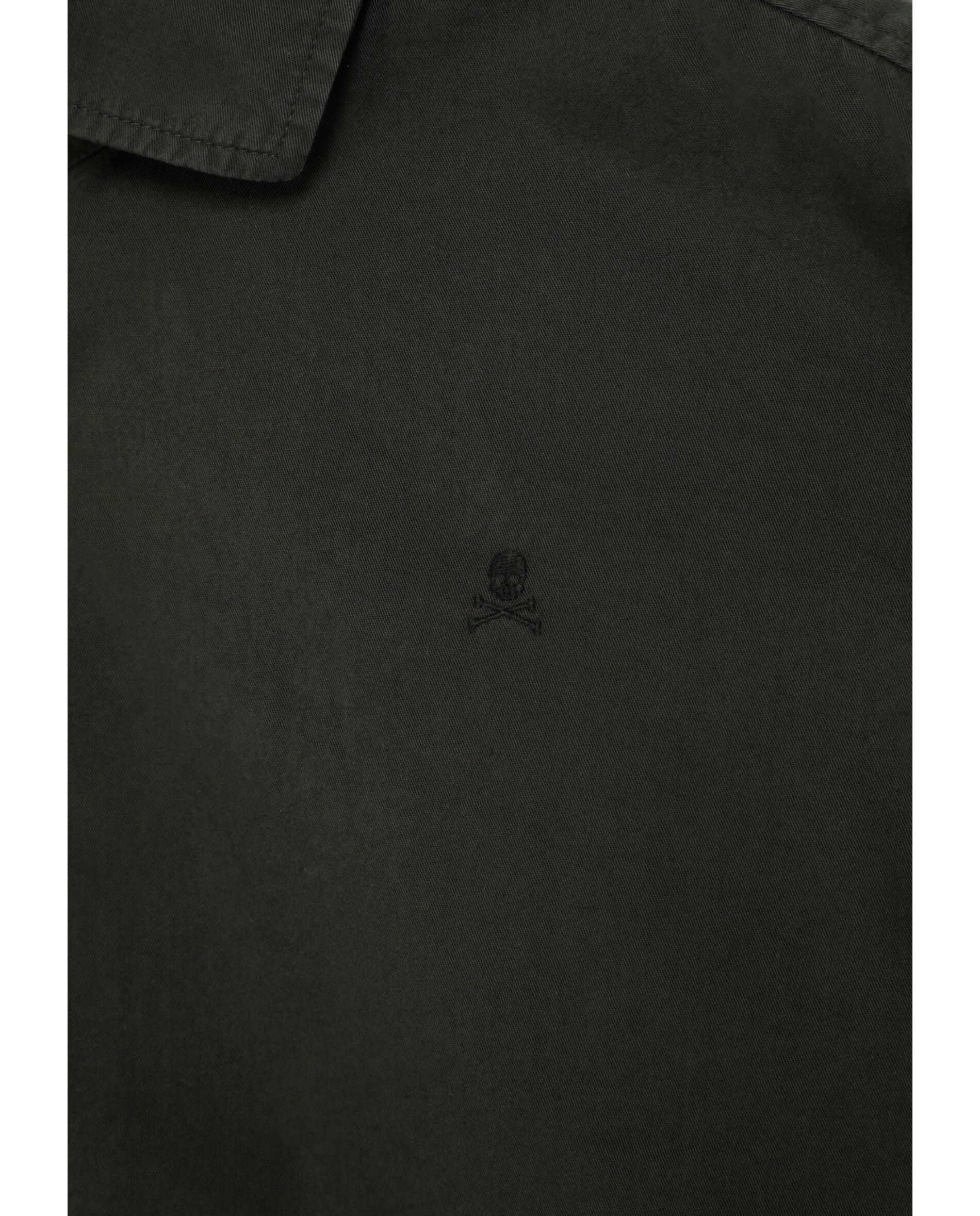 Camisa Regular Fit 100% Algodão Verde-militar-3