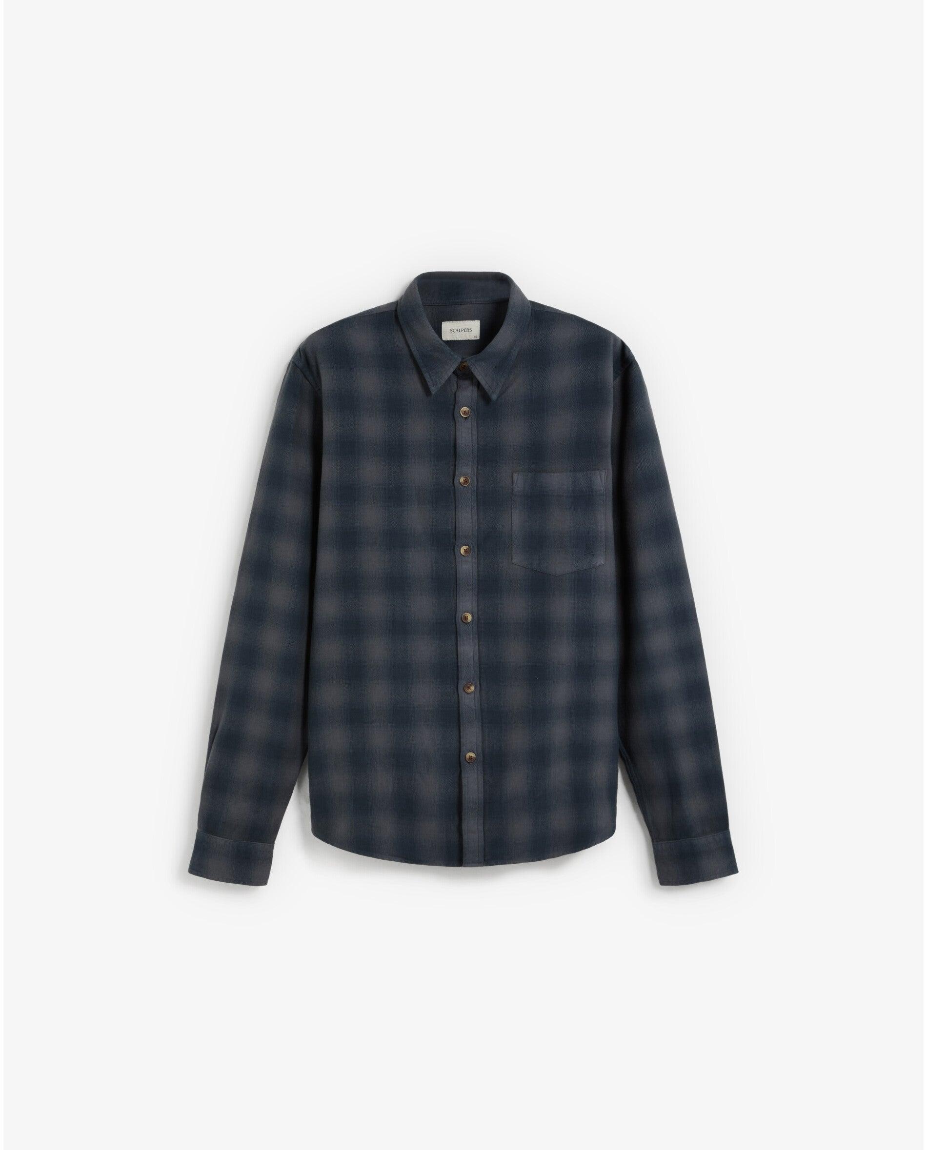 Imagem 0 de Camisa Regular Fit Aos Quadrados com Bolso no Peito