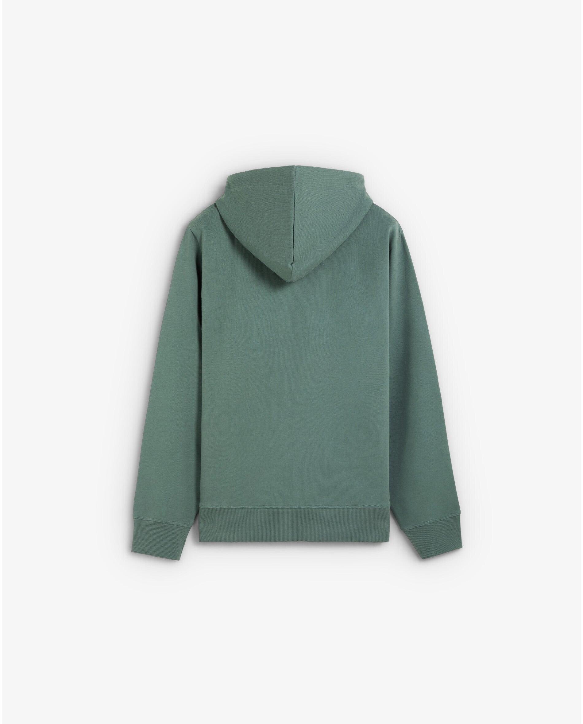 Sweatshirt Regular Fit com Capuz e Bolso Canguru Verde Água-2