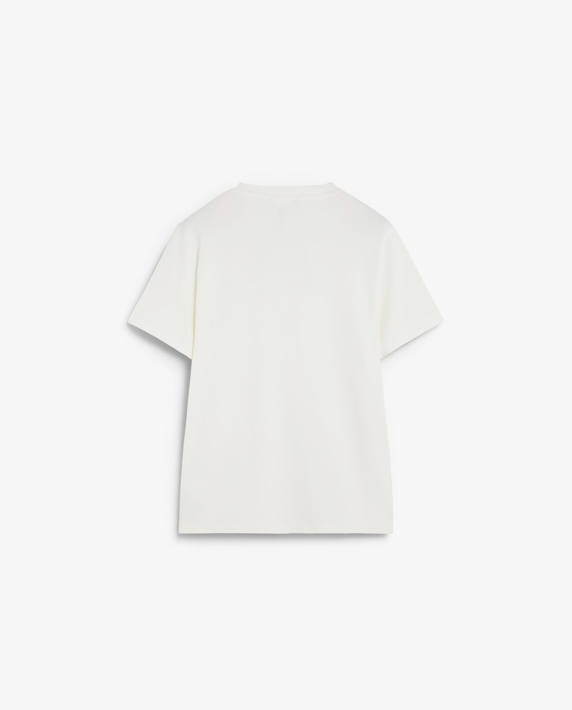 T-shirt de Manga Curta 100% Algodão de Alto Gramagem Branco-2