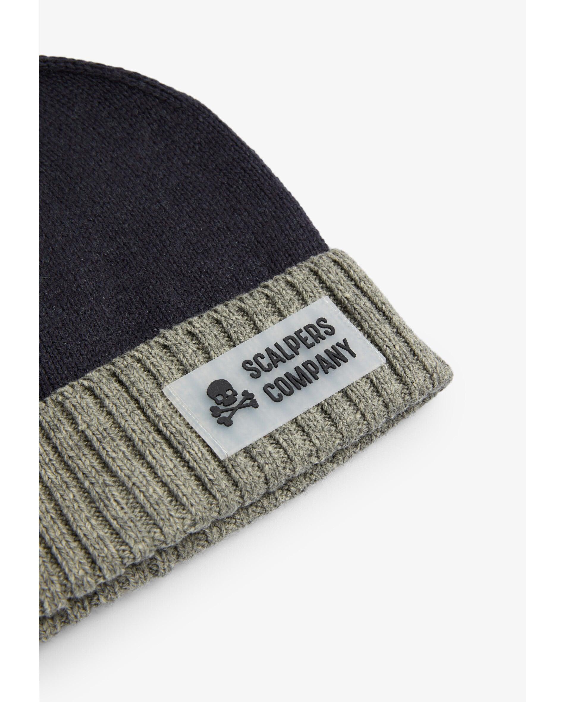 Chapéu Infantil de Malha Tipo Beanie Navy-3