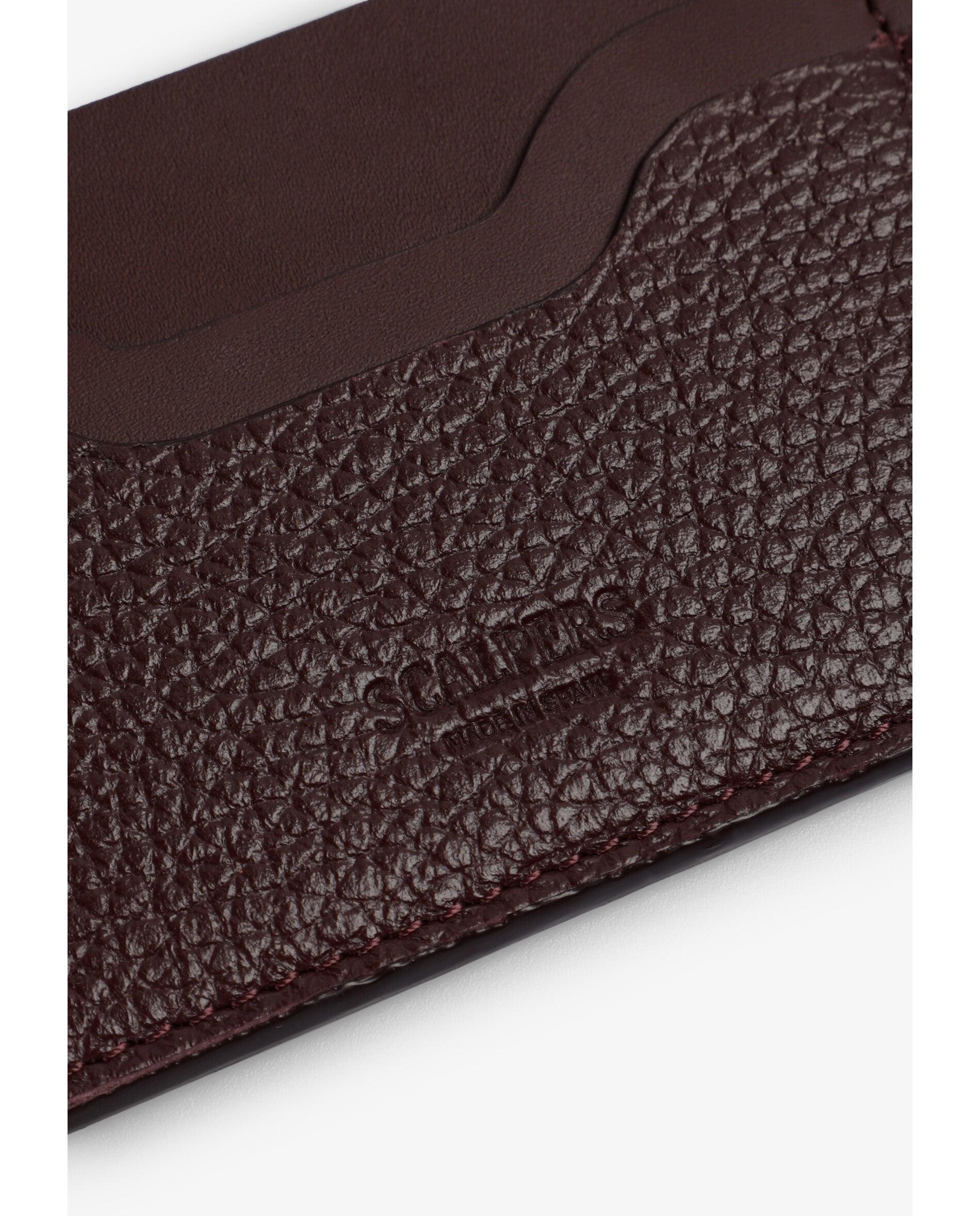 Tartejero de Pele com Mistura de Texturas Bordeaux-5